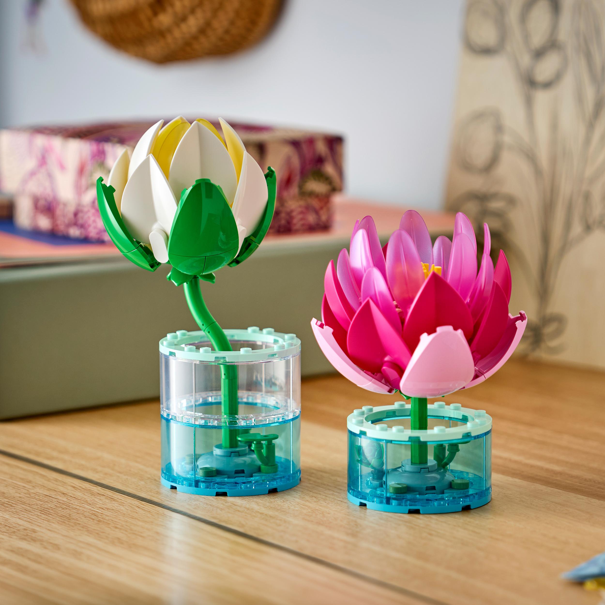 Voir la diapositive 6 : LEGO LEGO Botanicals 11511 Les Nénuphars - Set de Fleurs Artificielles dès 9 ans - Décoration