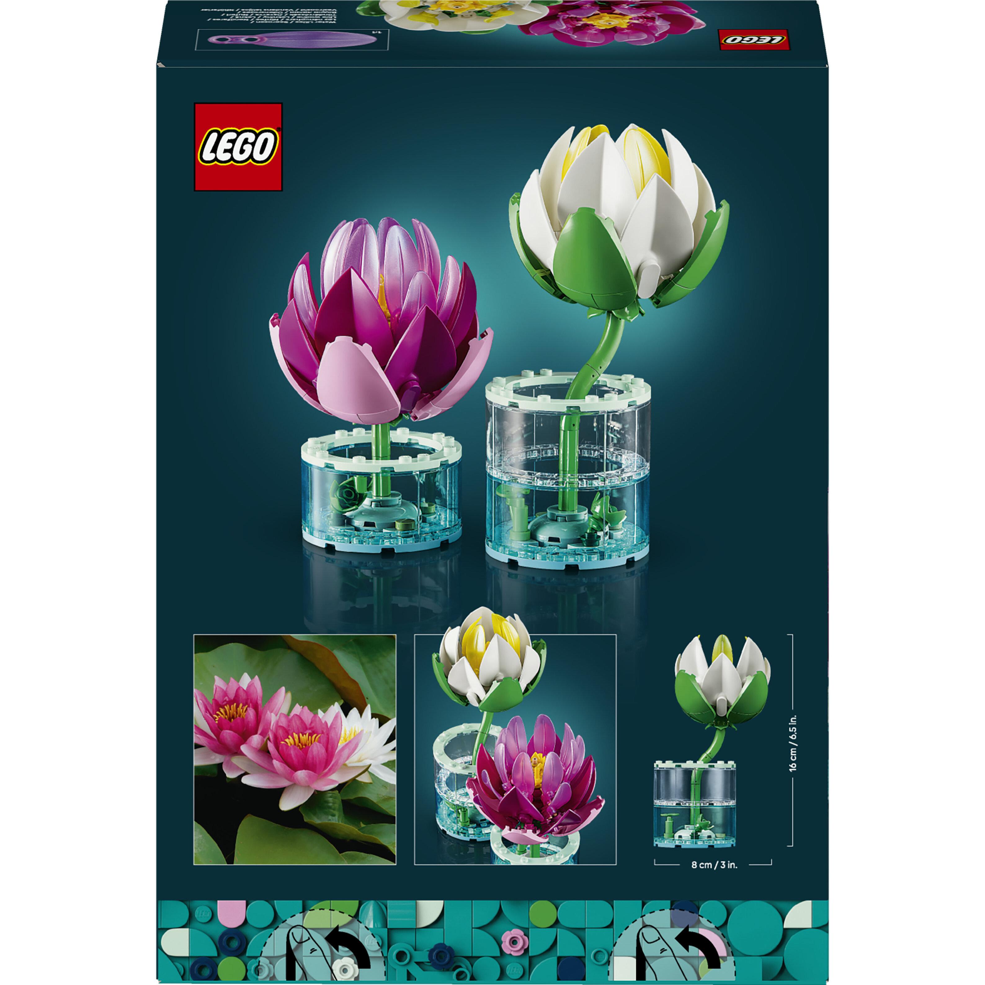 Voir la diapositive 7 : LEGO LEGO Botanicals 11511 Les Nénuphars - Set de Fleurs Artificielles dès 9 ans - Décoration