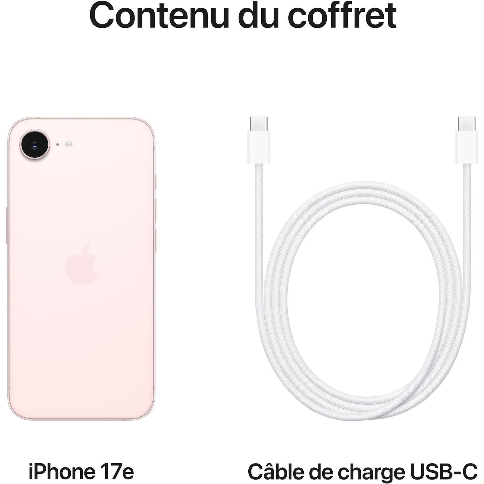 Voir la diapositive 7 : APPLE iPhone 17e 512Go - Rose