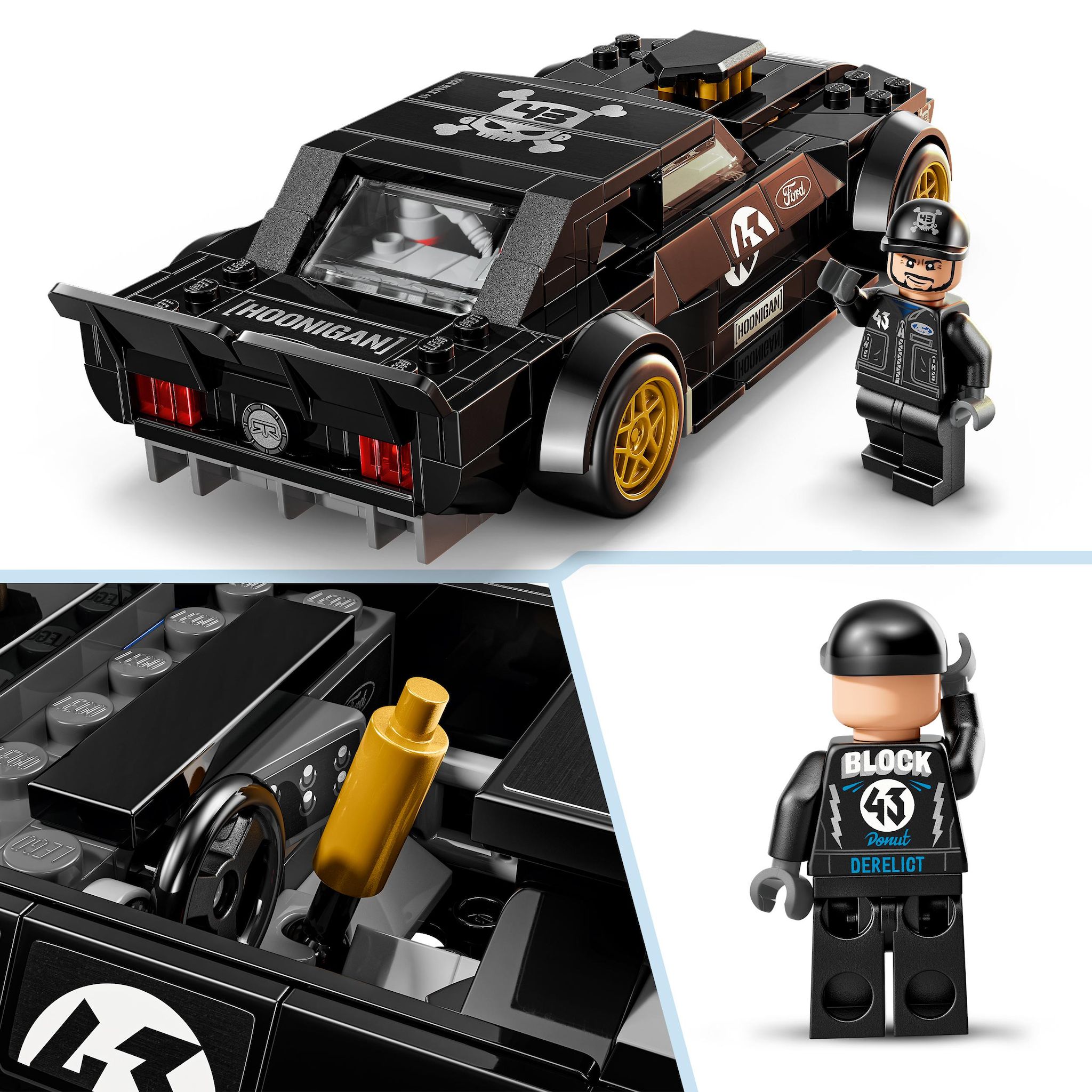 Voir la diapositive 4 : LEGO Speed Champions 77262 - Ford Mustang Hoonicorn V1 de 1965 Ken Block