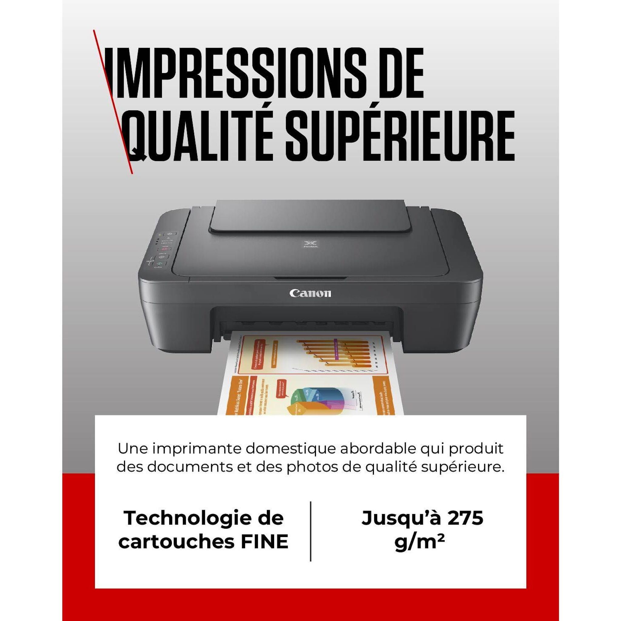 Voir la diapositive 4 : CANON Imprimante MG2551S - Noir