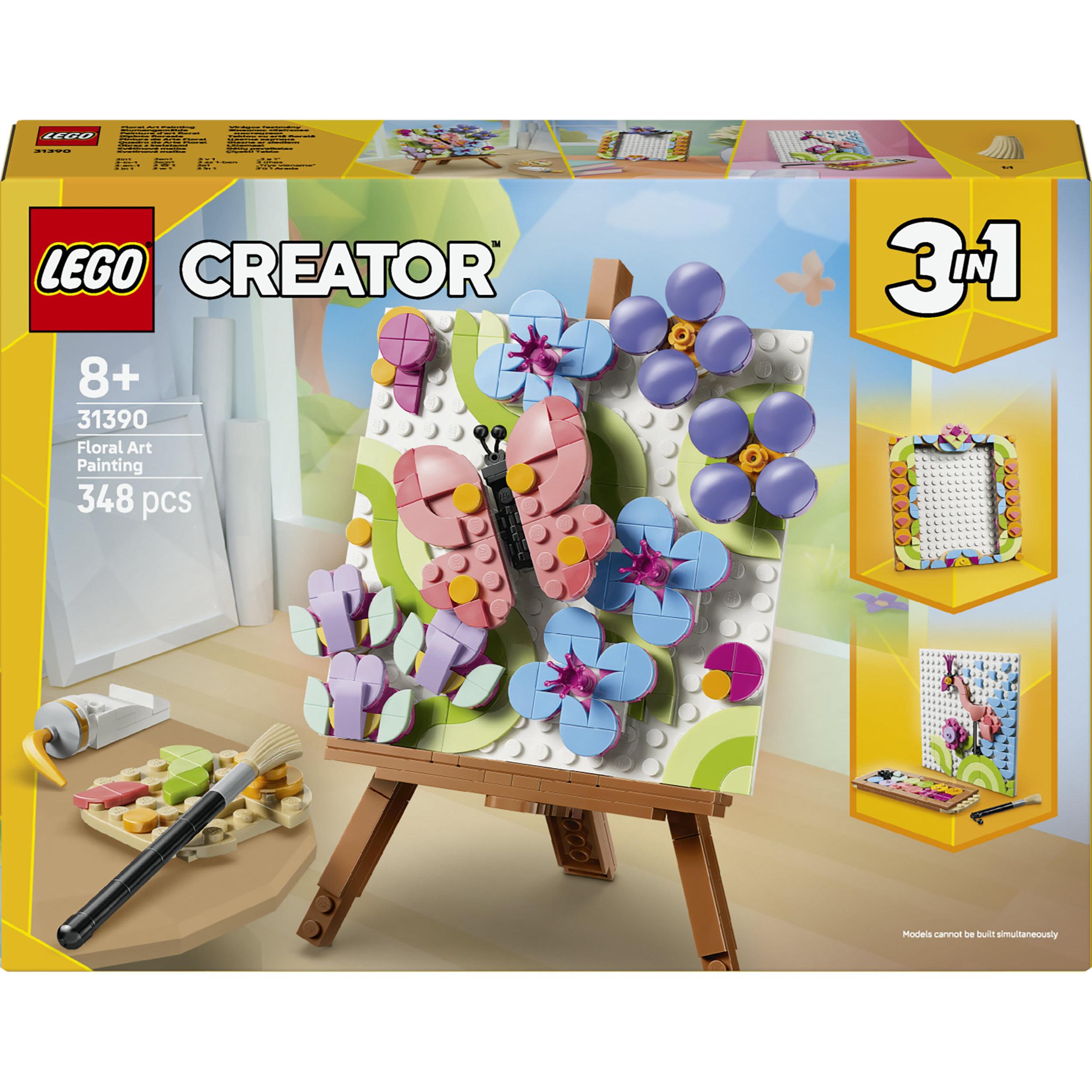 LEGO LEGO Creator 3-en-1 31390 Tableau Floral - Jeu de Construction dès 8 ans - Décoration DIY