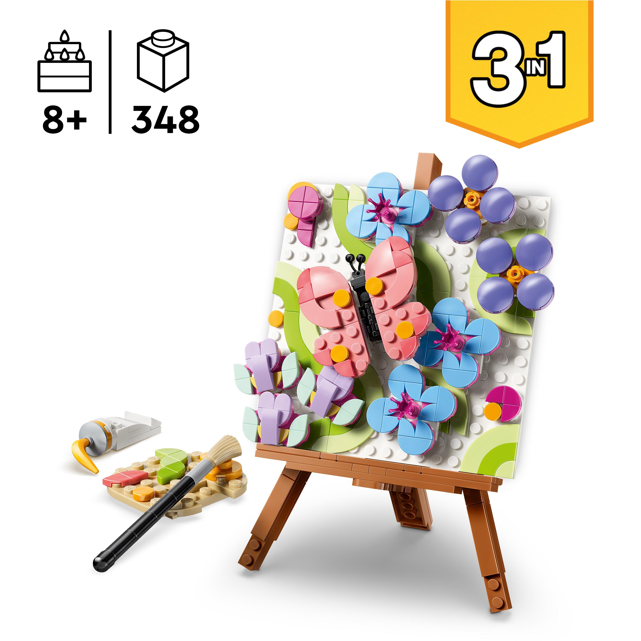 Voir la diapositive 3 : LEGO LEGO Creator 3-en-1 31390 Tableau Floral - Jeu de Construction dès 8 ans - Décoration DIY