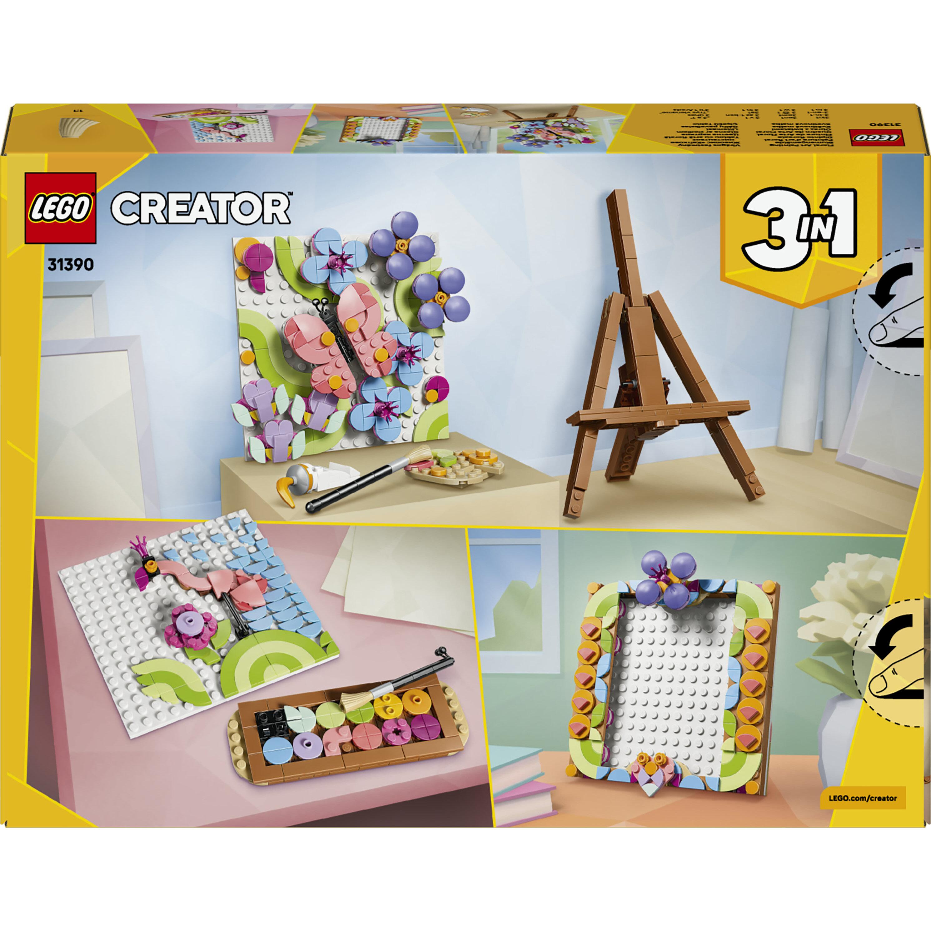 Voir la diapositive 7 : LEGO LEGO Creator 3-en-1 31390 Tableau Floral - Jeu de Construction dès 8 ans - Décoration DIY