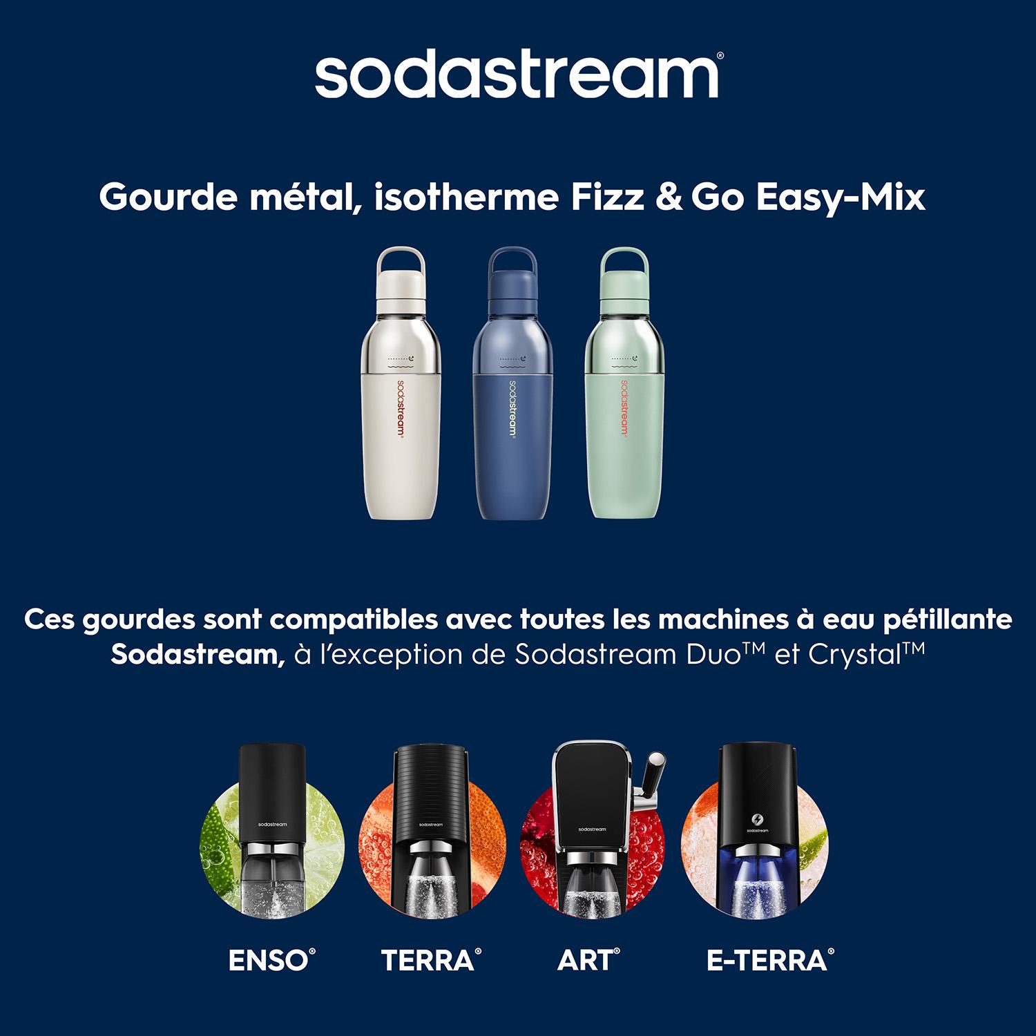 Voir la diapositive 8 : SODASTREAM Gourde isotherme et gazéifiable 0.7 L - Bleu