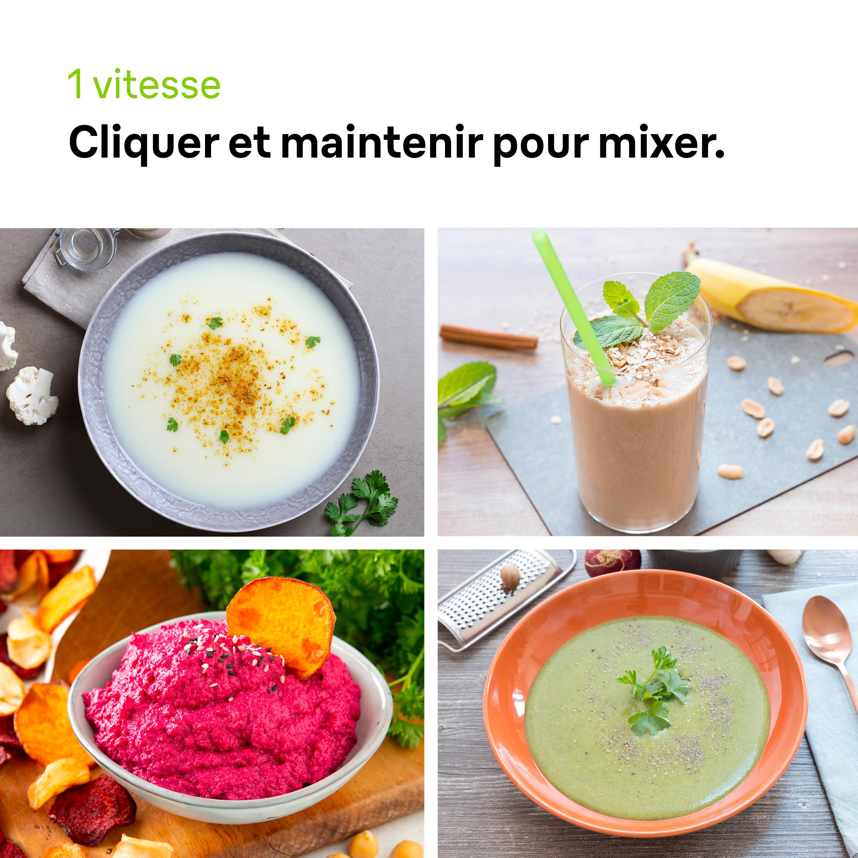 Voir la diapositive 7 : BRAUN Mixeur plongeant MQ10.201MWH - Blanc