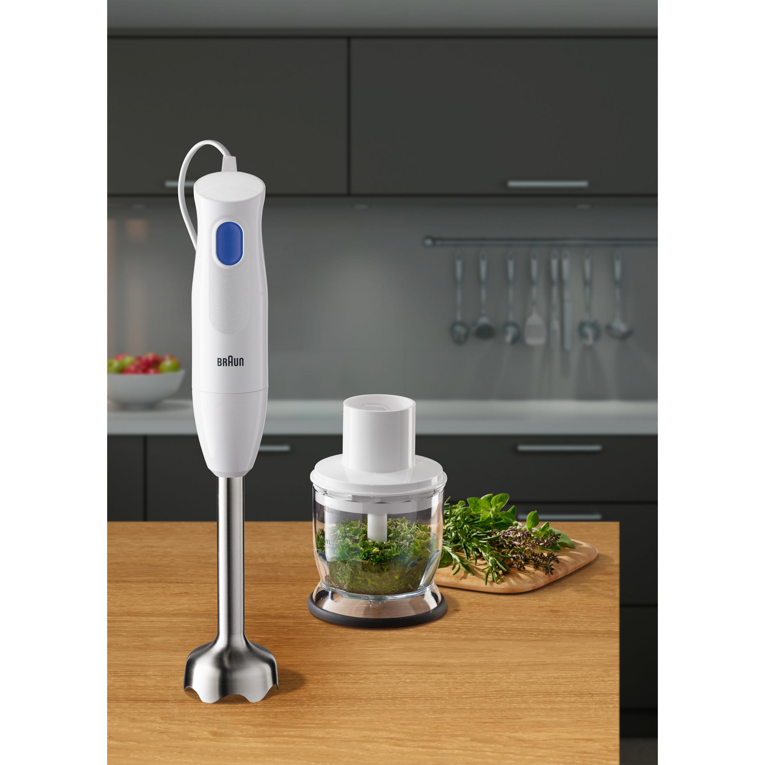 Voir la diapositive 9 : BRAUN Mixeur plongeant MQ10.201MWH - Blanc