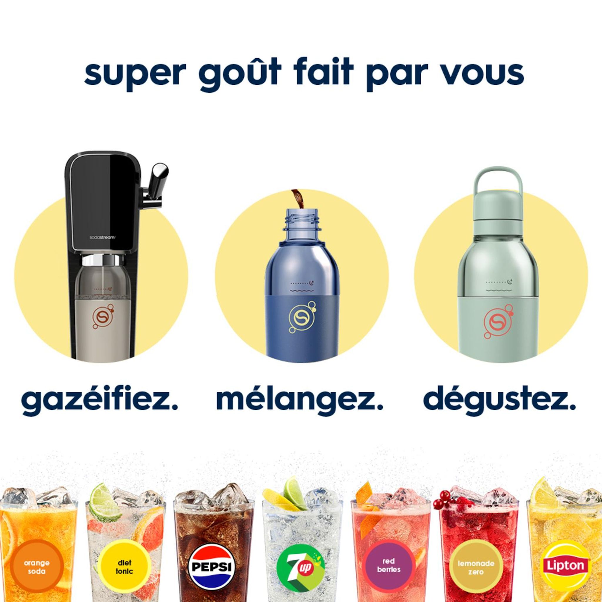 Voir la diapositive 7 : SODASTREAM Gourde isotherme et gazéifiable 0.7 L - Sable