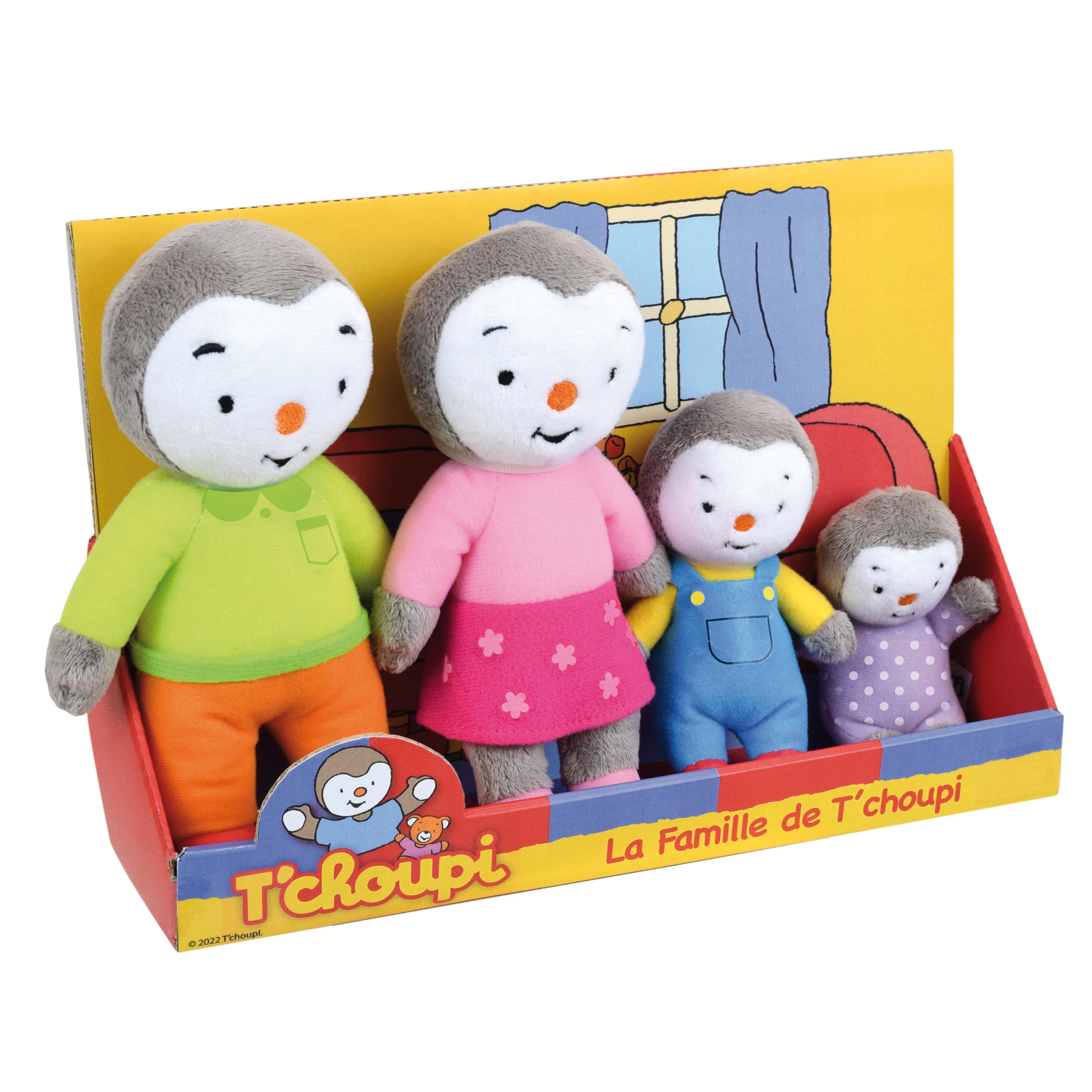 JEMINI Coffret Tchoupi Famille 4 Personnages