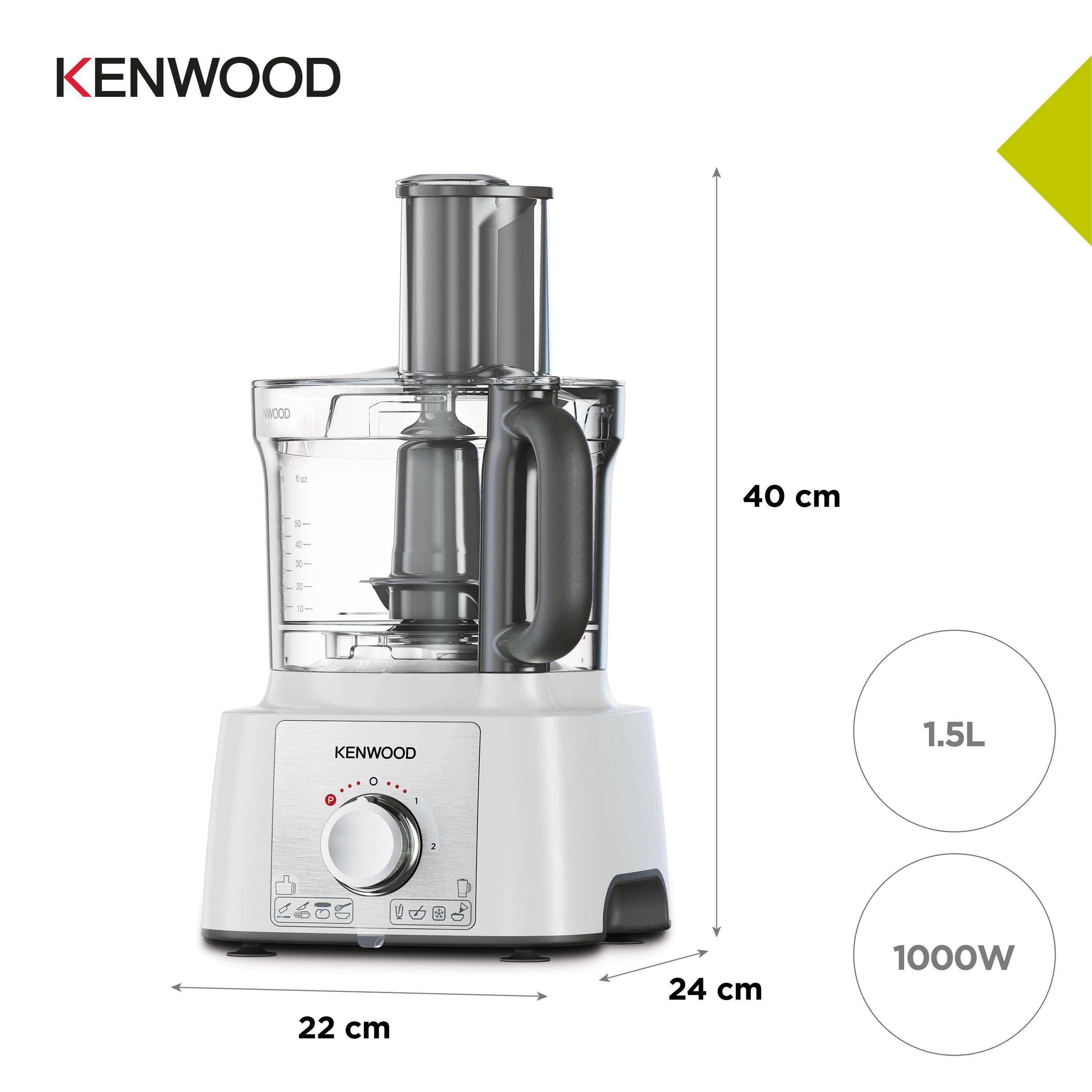 Voir la diapositive 9 : KENWOOD Robot multifonction FDP65450WH - Blanc
