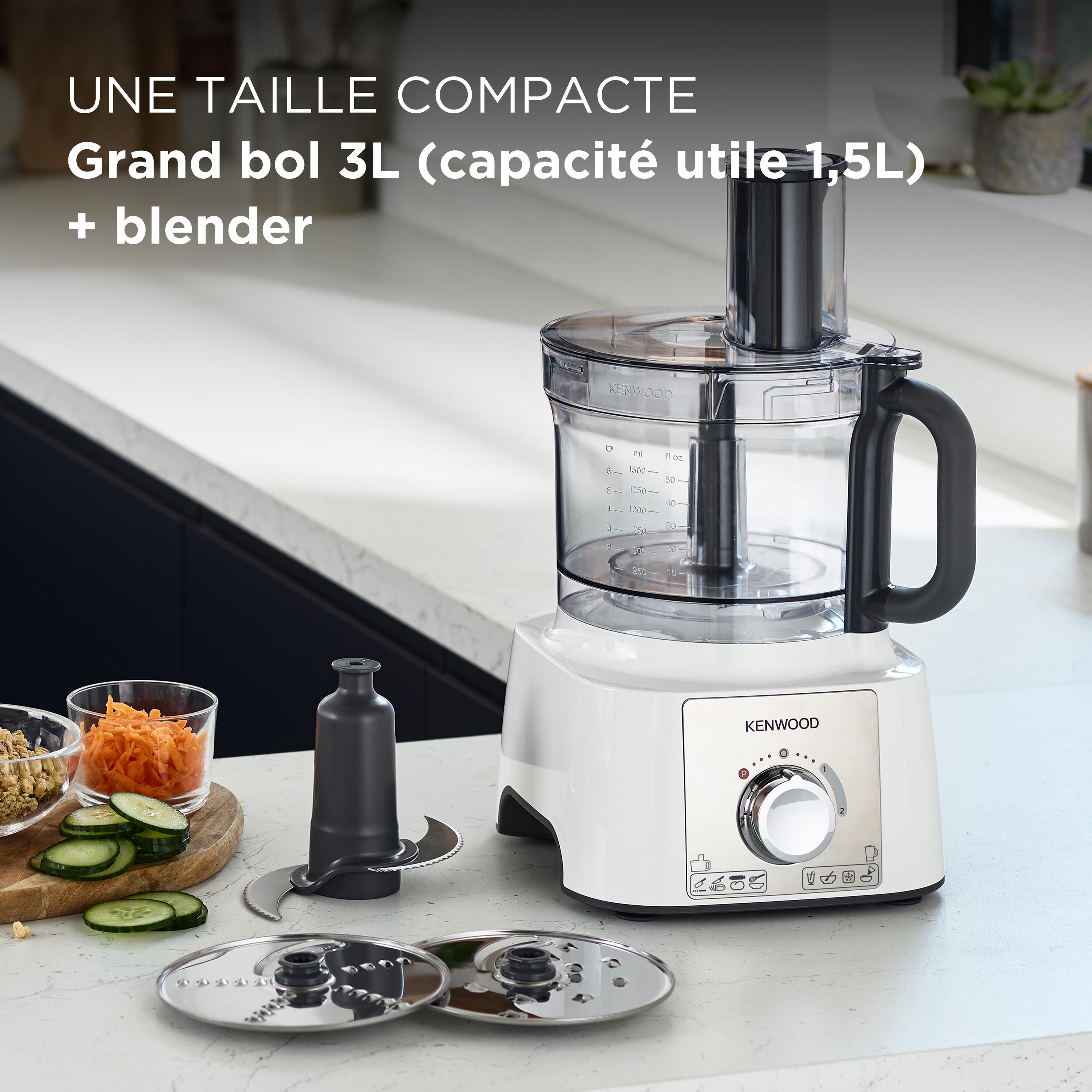 Voir la diapositive 11 : KENWOOD Robot multifonction FDP65450WH - Blanc
