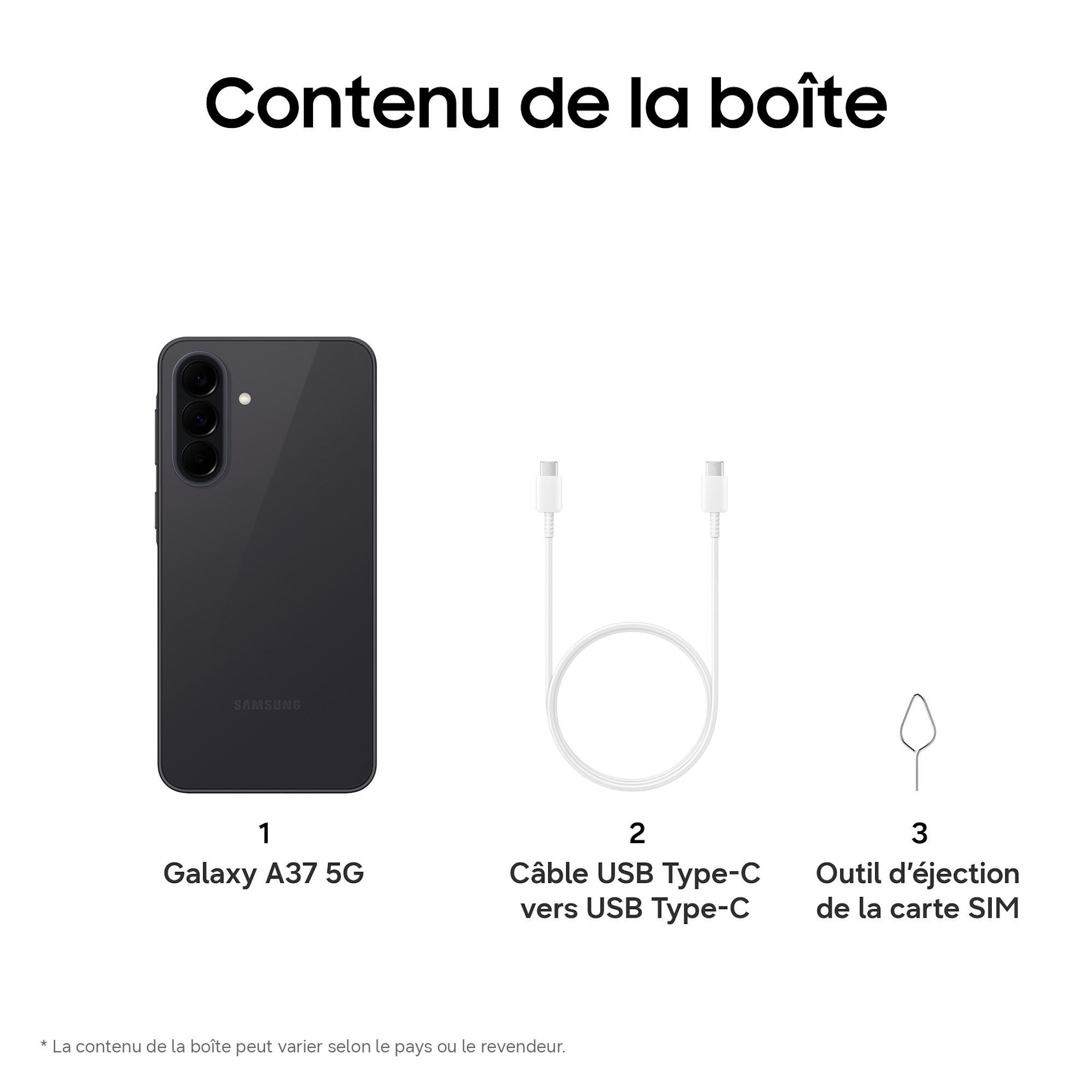 Voir la diapositive 13 : SAMSUNG Galaxy A37 5G 128Go - Graphite