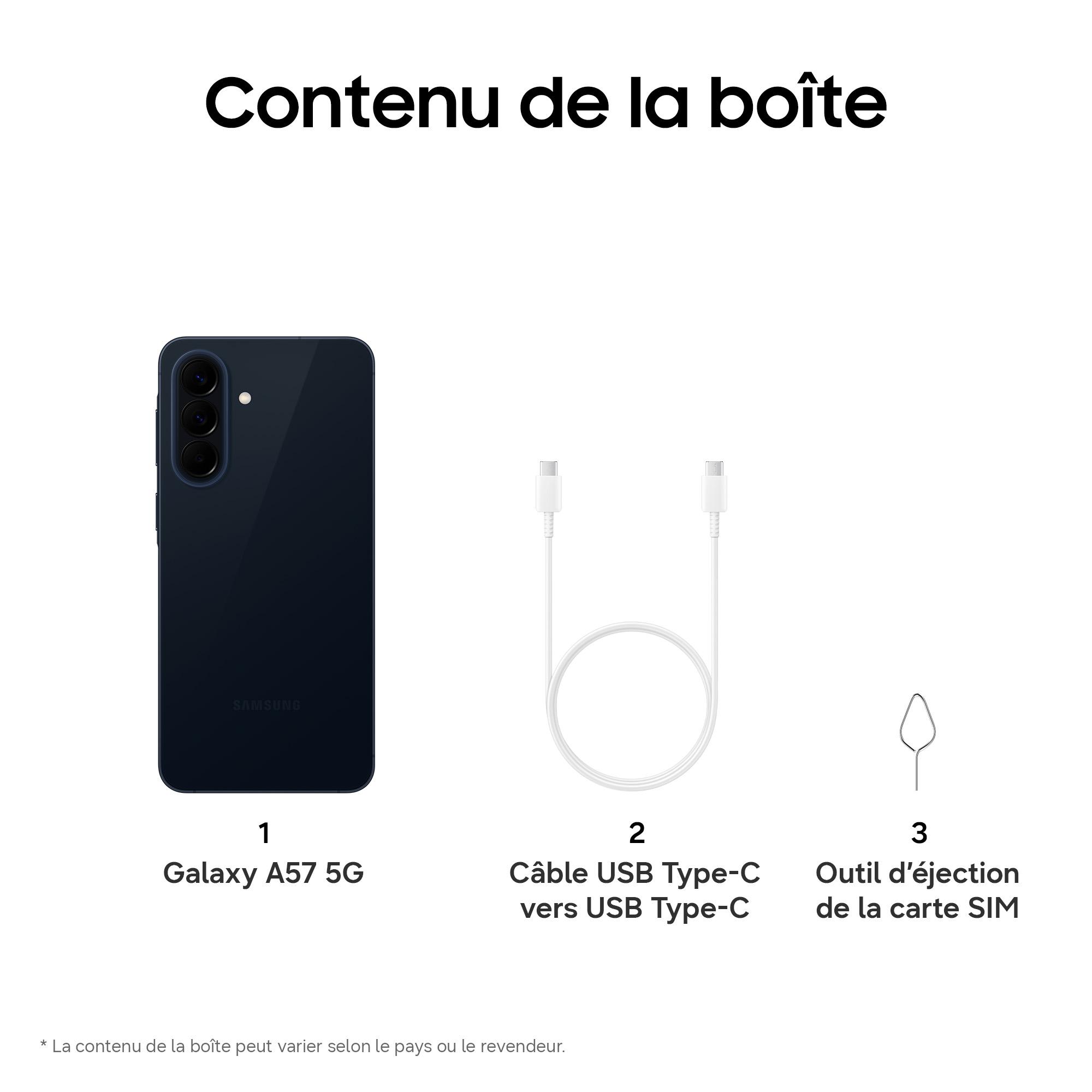 Voir la diapositive 14 : SAMSUNG Galaxy A57 5G 128Go - Navy