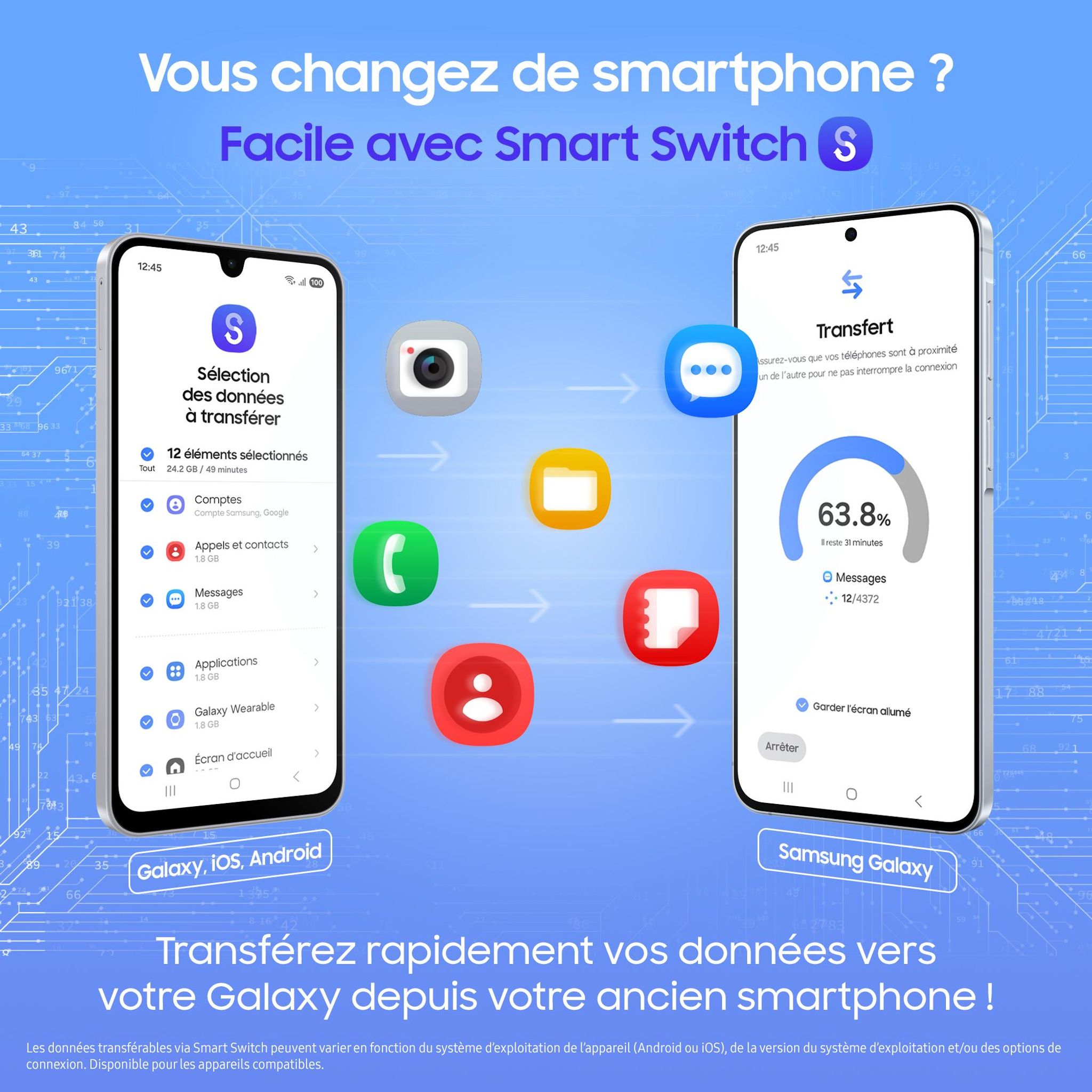 Voir la diapositive 13 : SAMSUNG Galaxy A57 5G 256Go - Bleu Clair