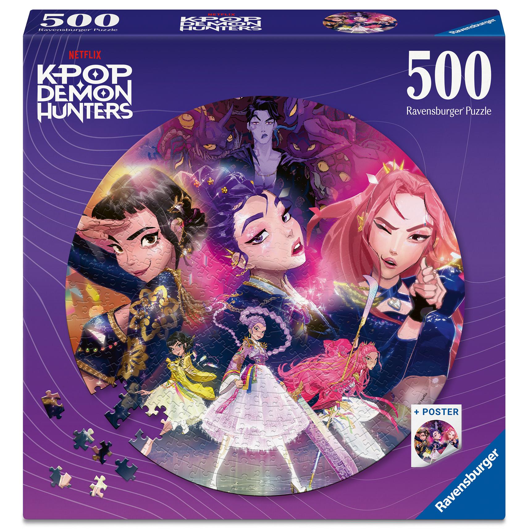 RAVENSBURGER Puzzle 500 pièces K-Pop Demon Hunters