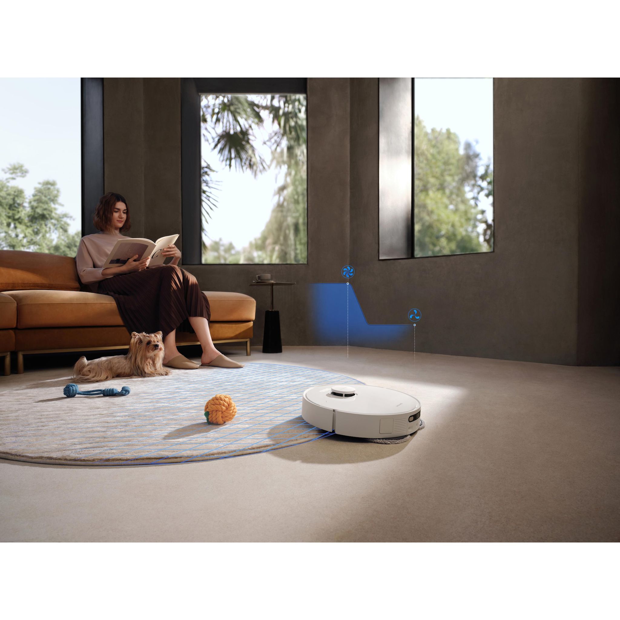 Voir la diapositive 11 : DREAME Aspirateur robot D20 ULTRA - Blanc