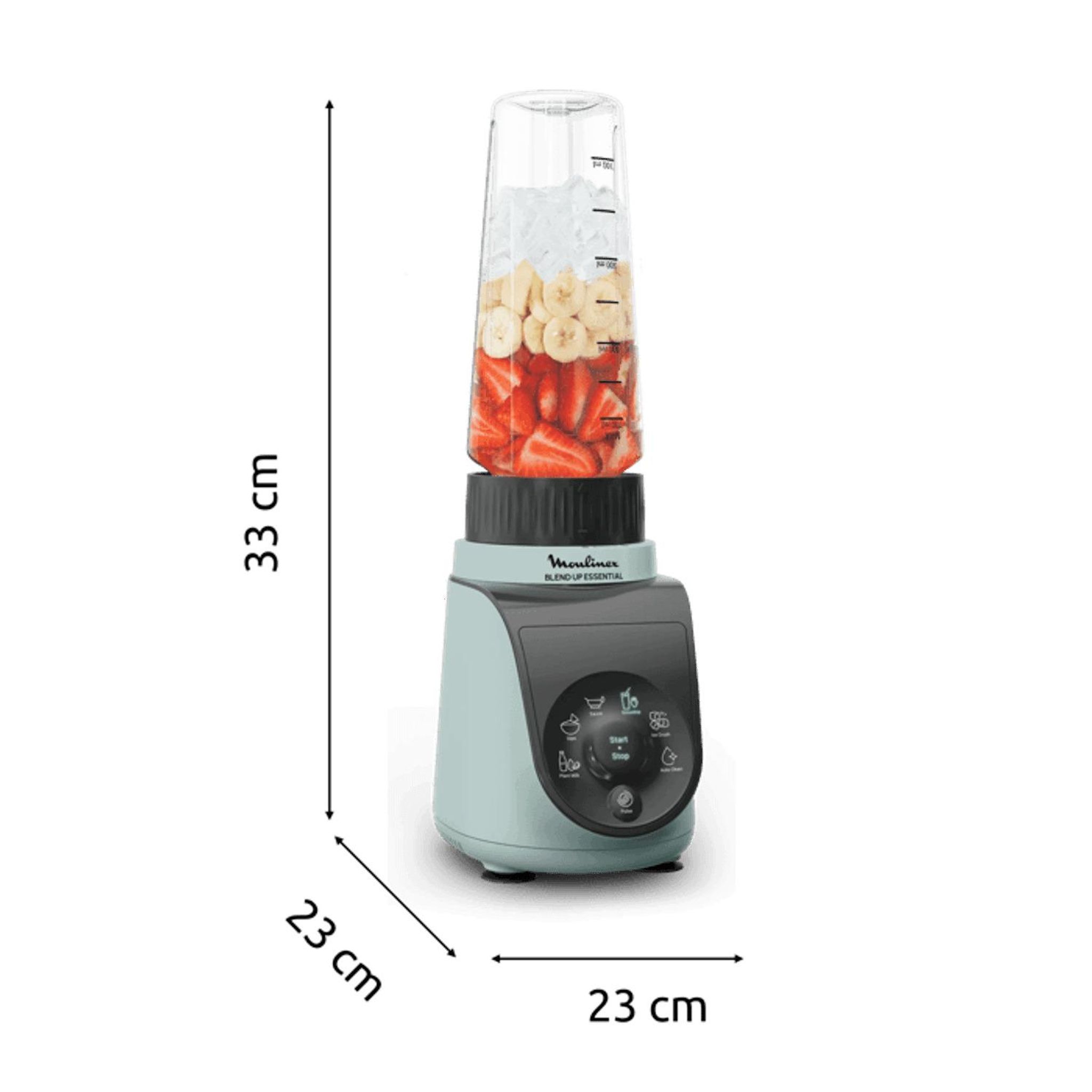 Voir la diapositive 7 : MOULINEX Blender LM1E04F0 - Vert menthe