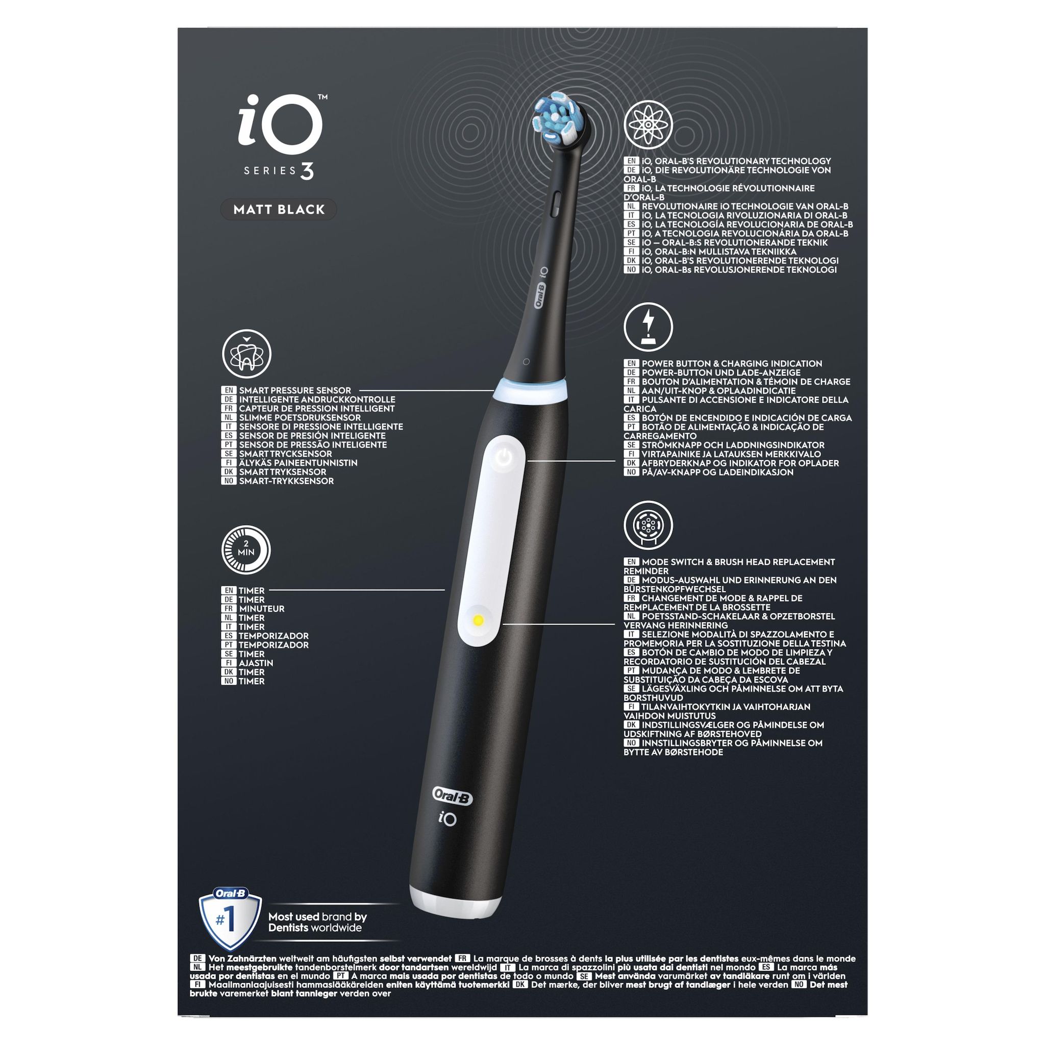 Voir la diapositive 8 : ORAL-B Brosse à dents électrique IO3S - Noir