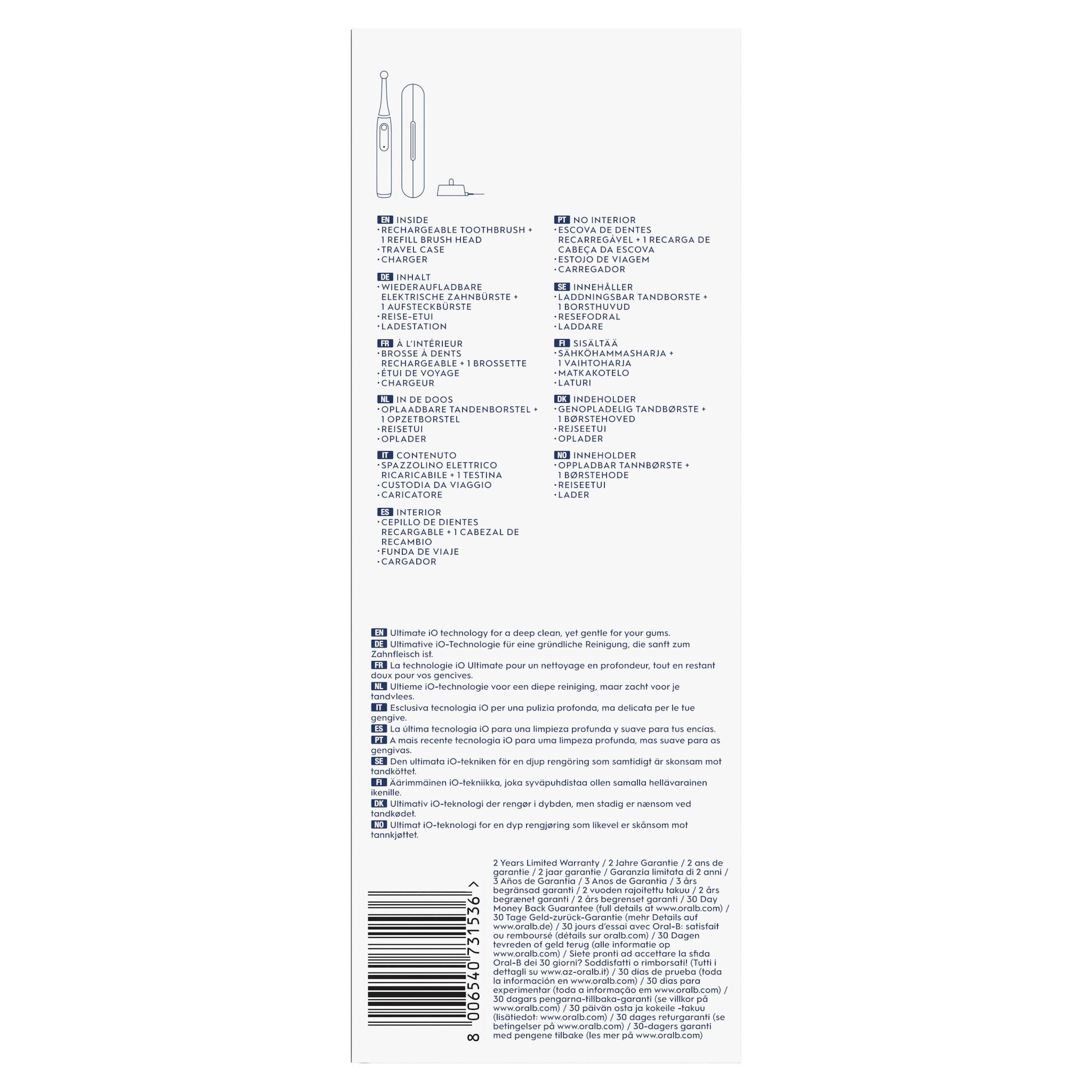 Voir la diapositive 9 : ORAL-B Brosse à dents électrique IO3S - Noir