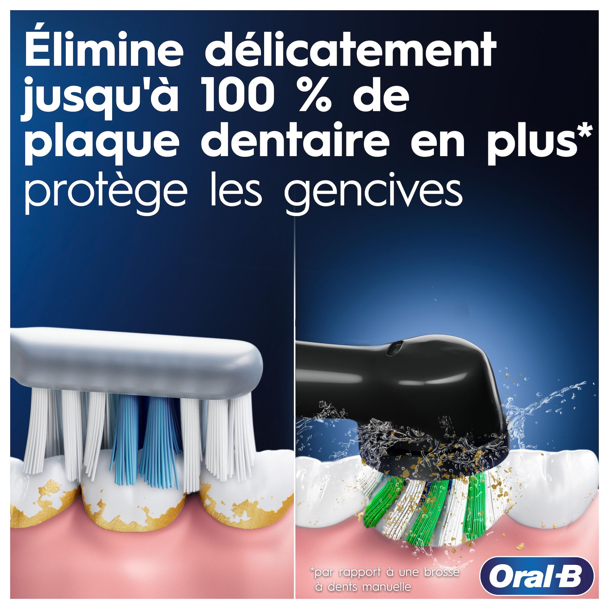 Voir la diapositive 2 : ORAL-B Brosse à dents électrique PRO 1 N - Noir