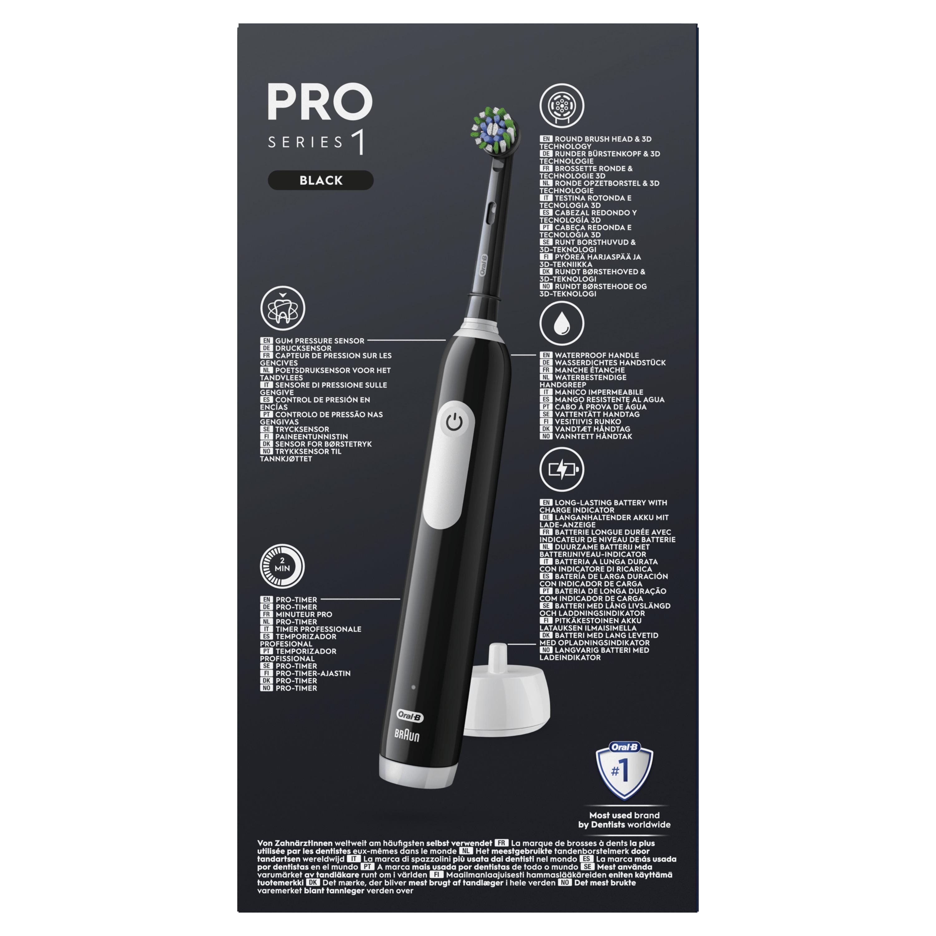 Voir la diapositive 6 : ORAL-B Brosse à dents électrique PRO 1 N - Noir