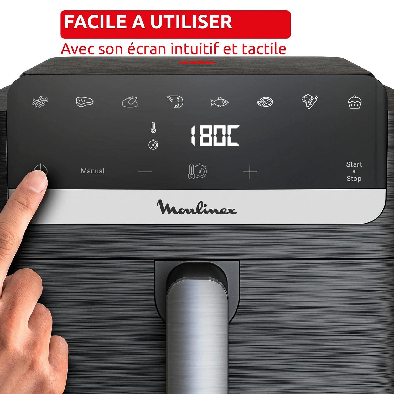 Voir la diapositive 4 : MOULINEX Friteuse sans huile à air chaud EZ8618F0 - Noir