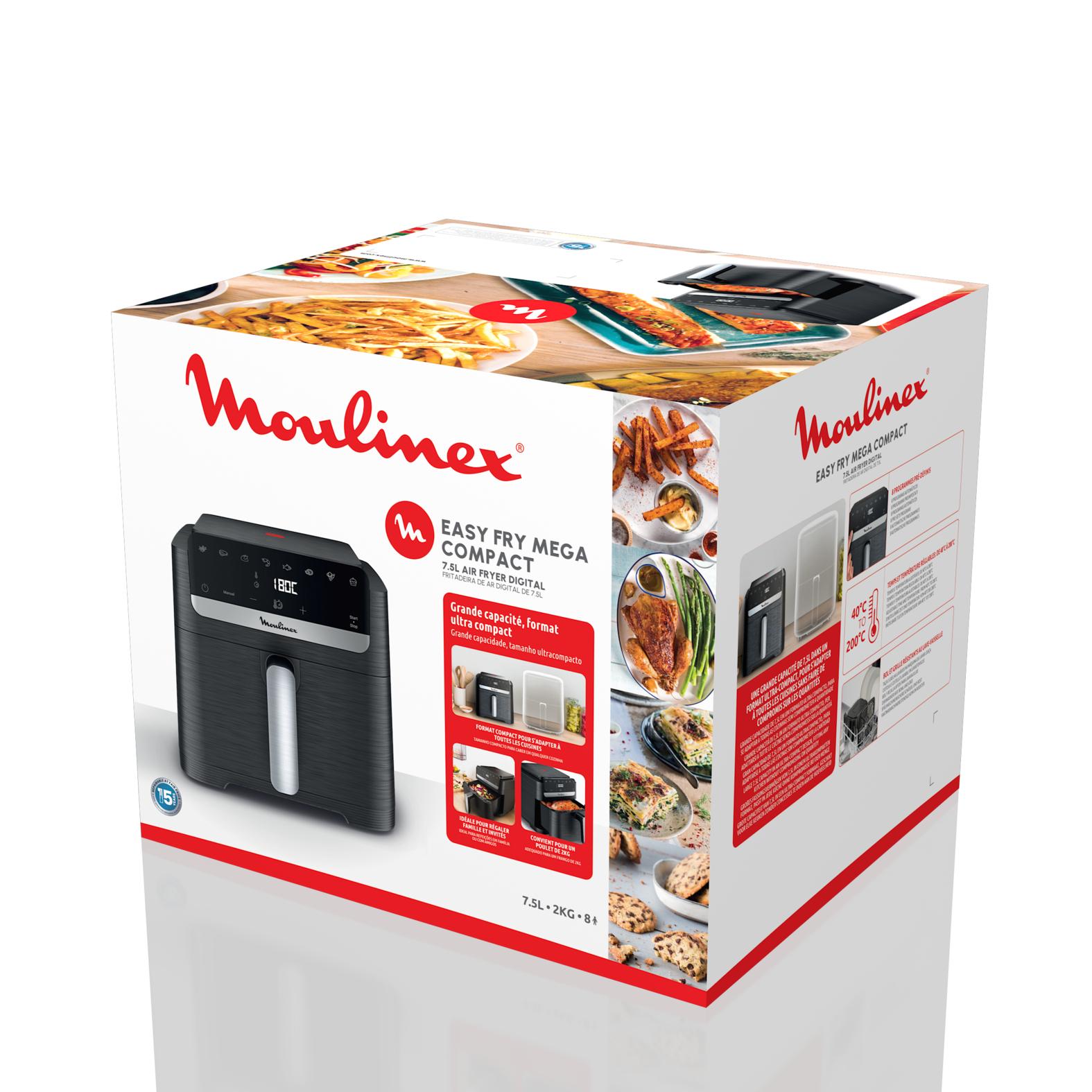 Voir la diapositive 8 : MOULINEX Friteuse sans huile à air chaud EZ8618F0 - Noir