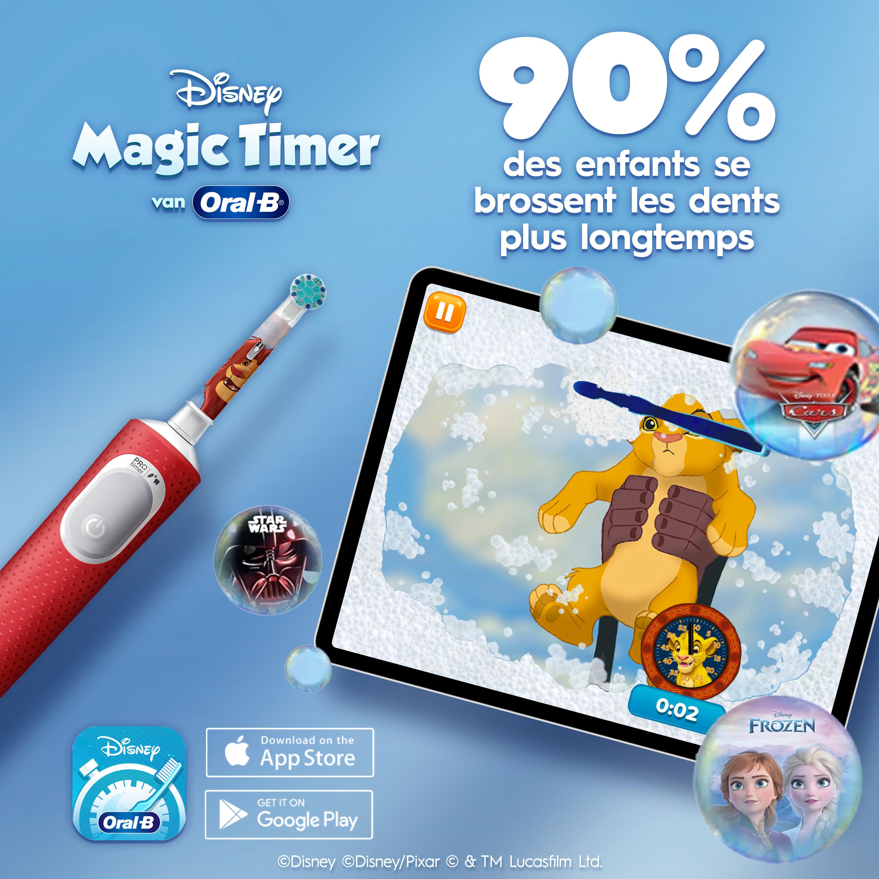 Voir la diapositive 6 : ORAL-B Brosse à dents électrique Kids Le Roi Lion