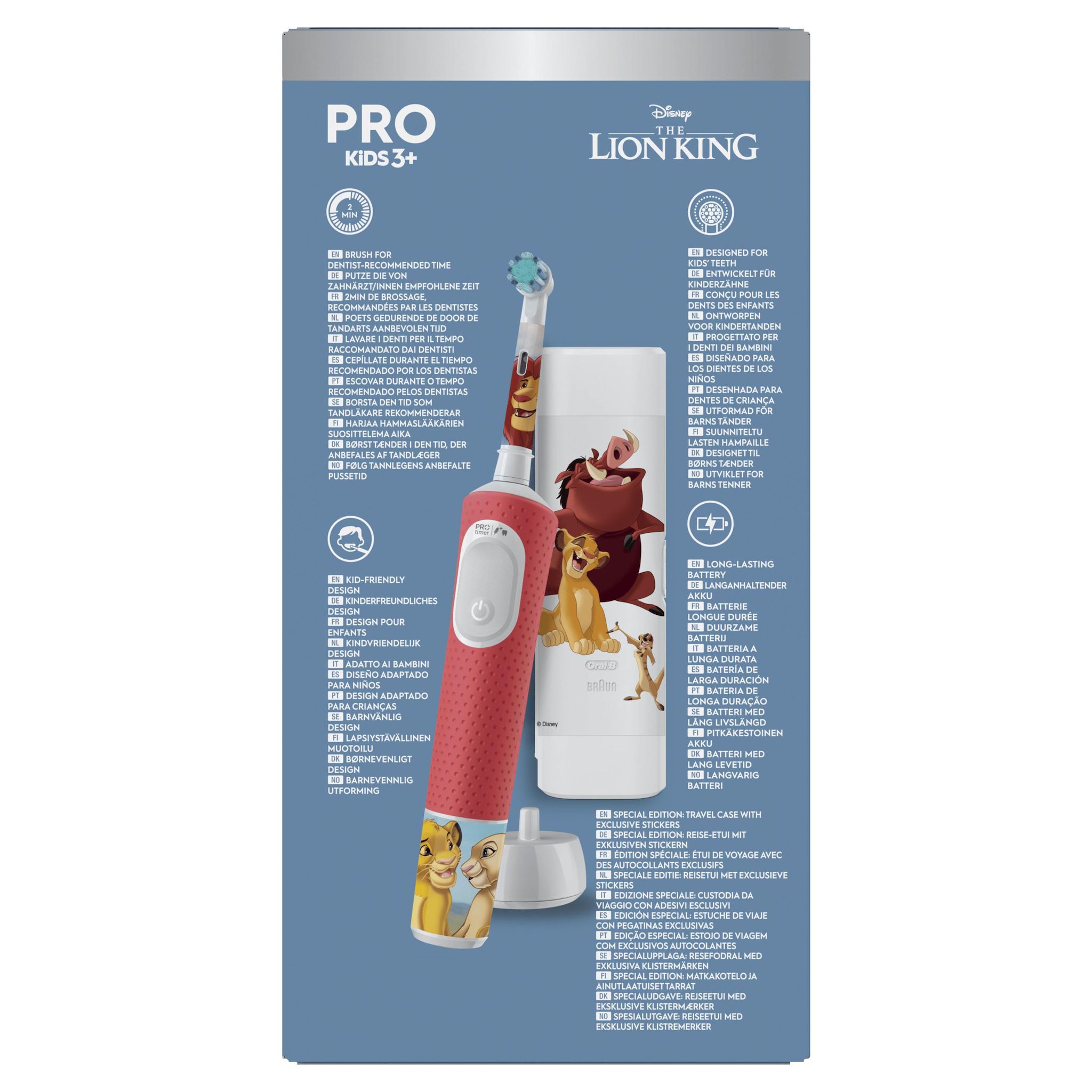 Voir la diapositive 11 : ORAL-B Brosse à dents électrique Kids Le Roi Lion