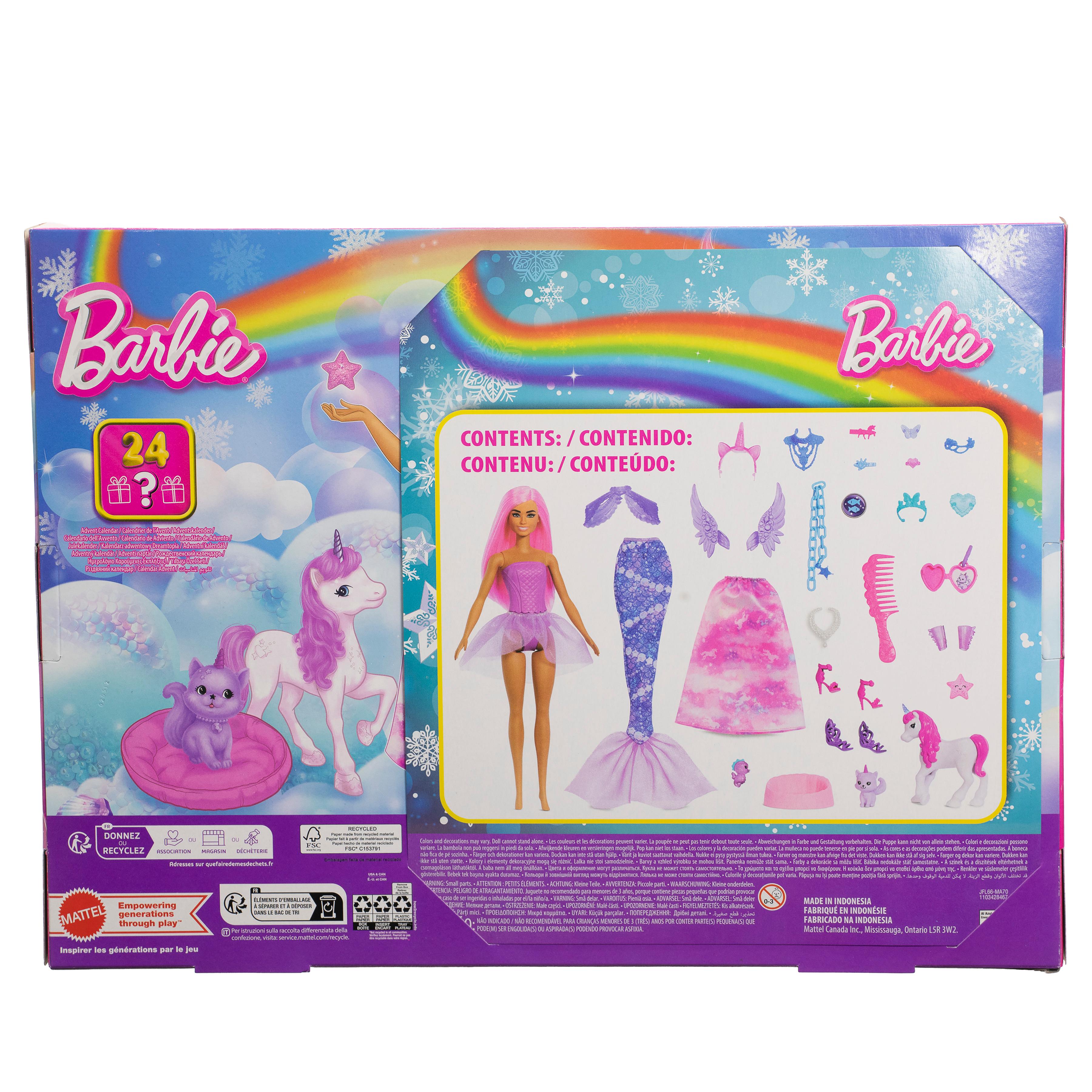 Voir la diapositive 4 : MATTEL Calendrier de l'avent Barbie Fantasy