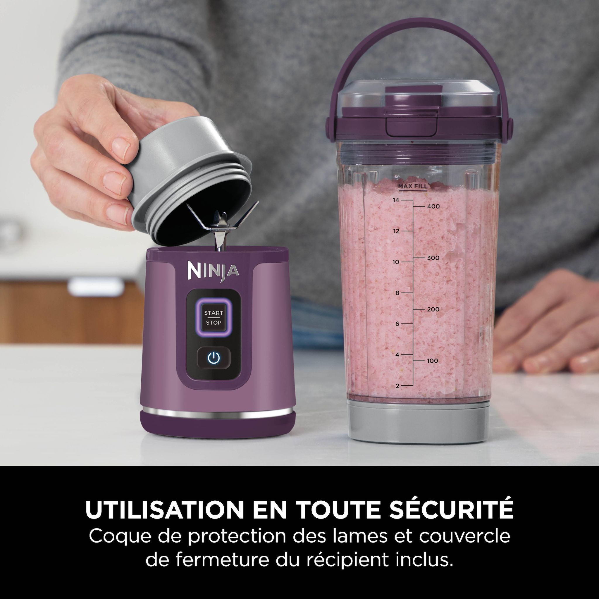 Voir la diapositive 9 : NINJA Blender BC151EUPR - Violet