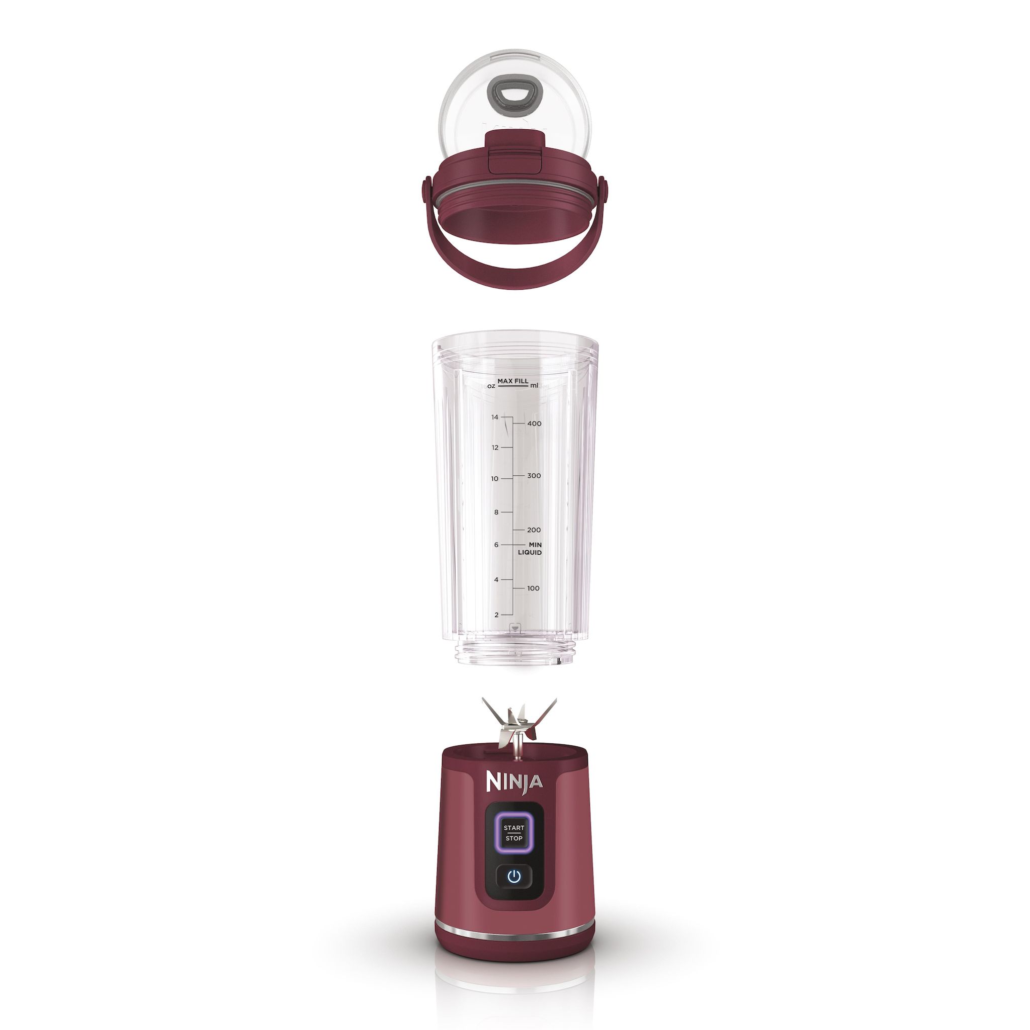 Voir la diapositive 2 : NINJA Blender BC151EUCR - Rouge