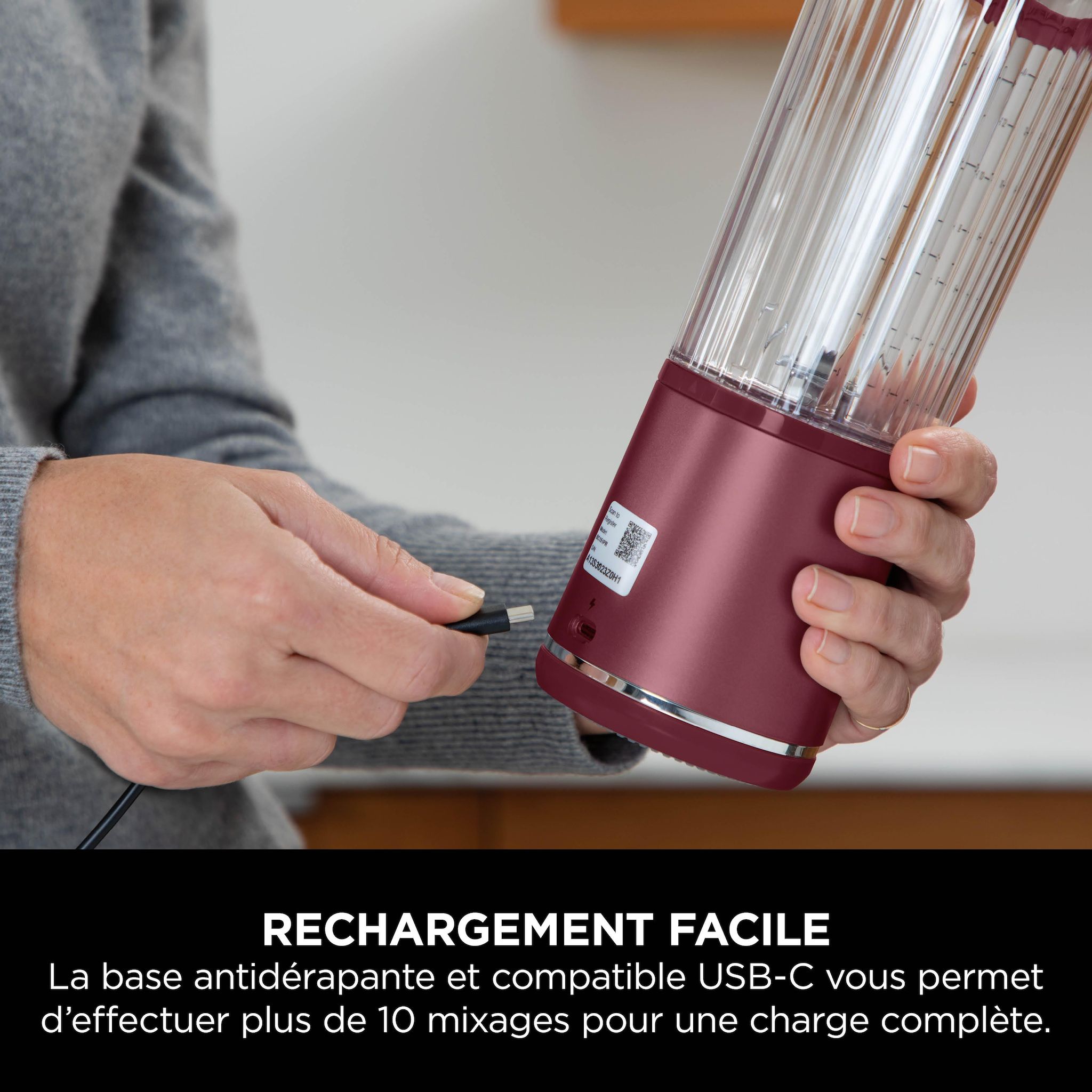 Voir la diapositive 11 : NINJA Blender BC151EUCR - Rouge
