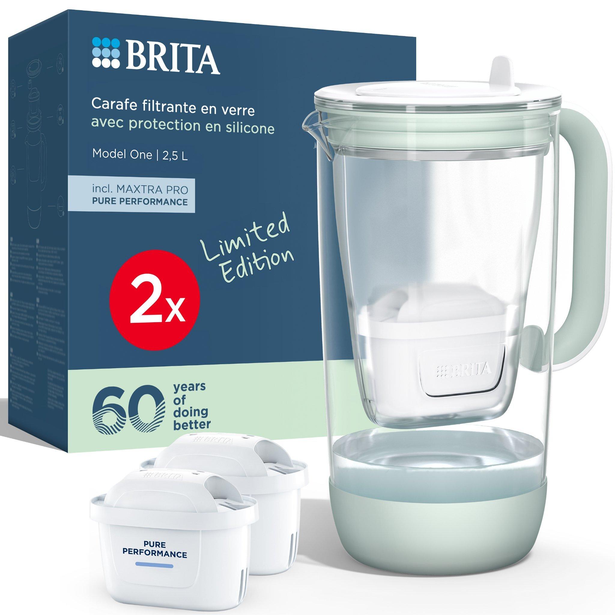 Voir la diapositive 1 : BRITA Carafe en verre + 2 cartouches MAXTRA PRO Pure Performance - Vert