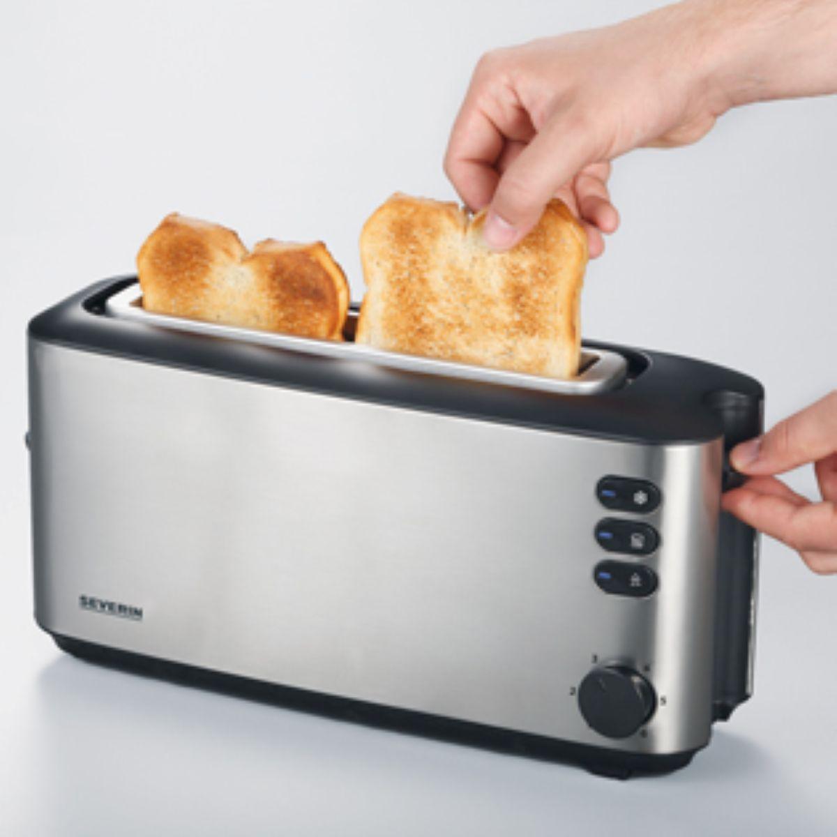 Voir la diapositive 2 : SEVERIN Grille pain AT2515 - Inox