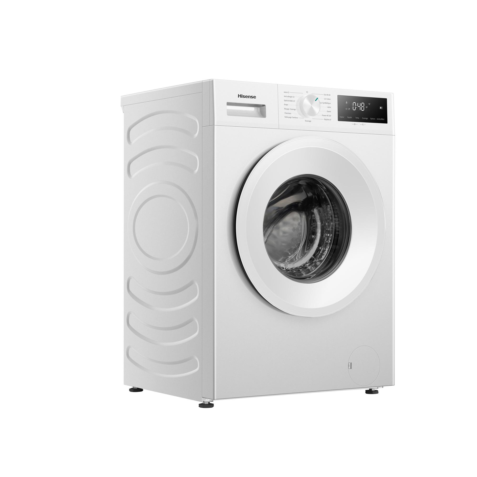 Voir la diapositive 4 : HISENSE Lave linge induction hublot WF1I9041BW, 9 kg, 1400 T/min, A