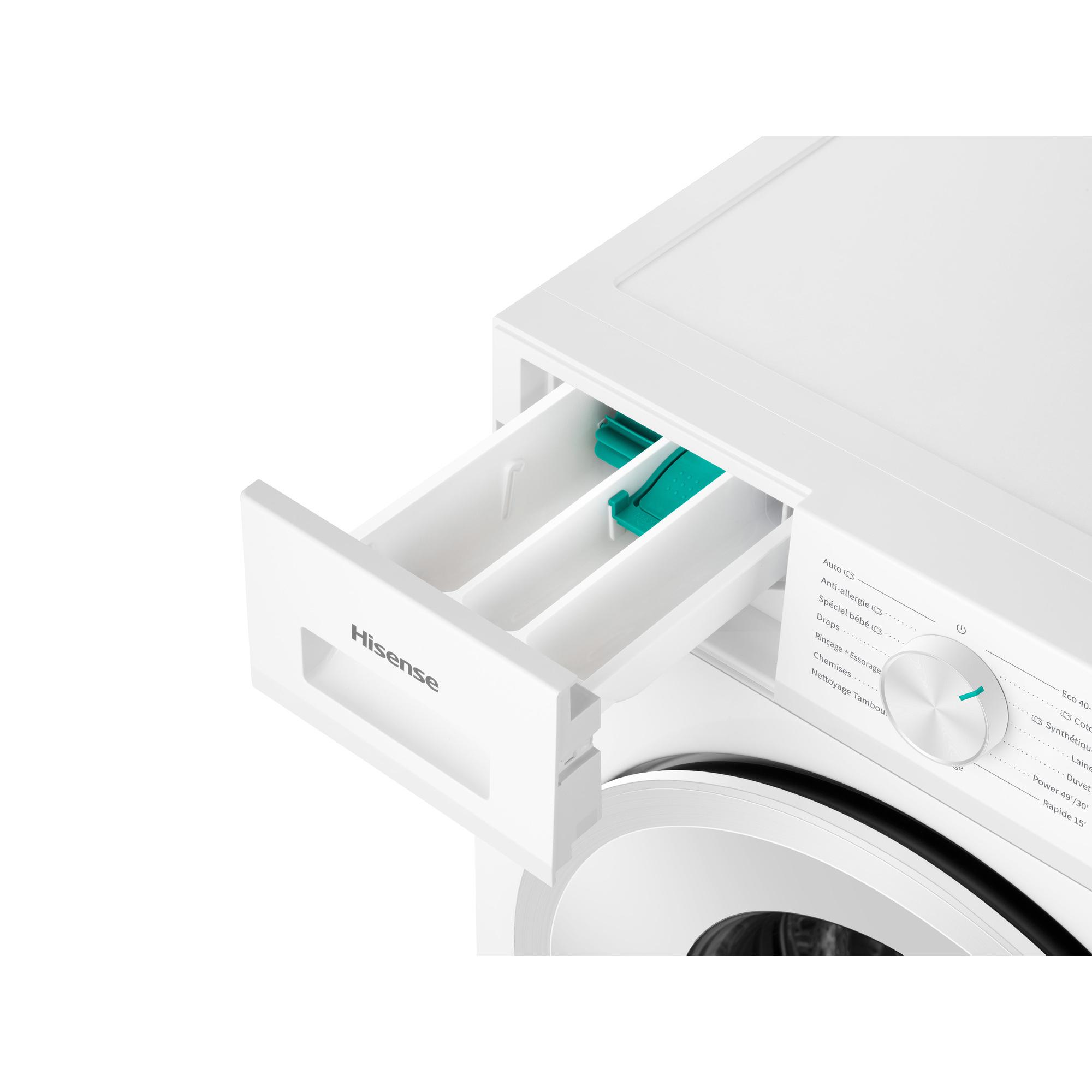 Voir la diapositive 5 : HISENSE Lave linge induction hublot WF1I9041BW, 9 kg, 1400 T/min, A