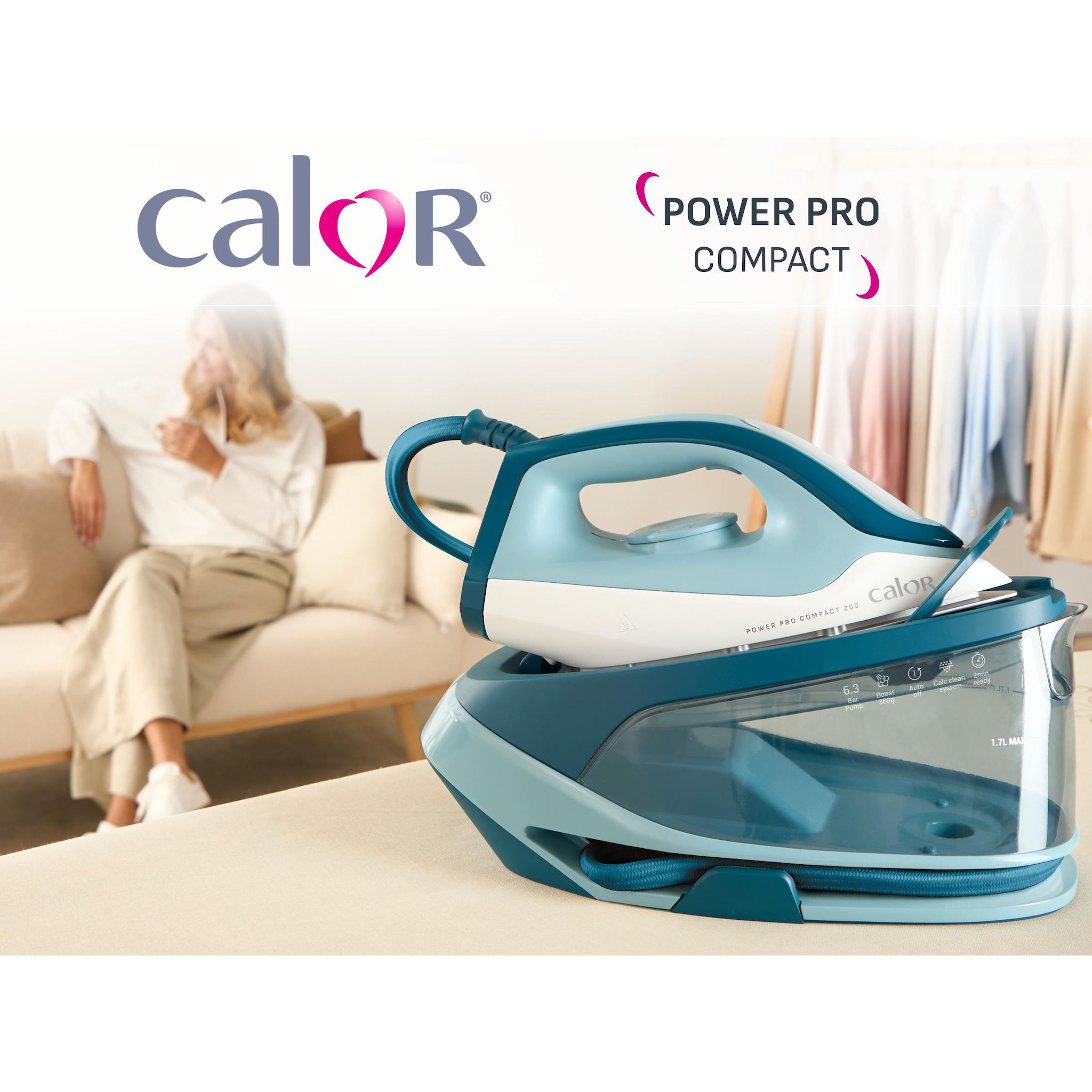 Voir la diapositive 7 : CALOR Centrale vapeur SV6213 - Bleu