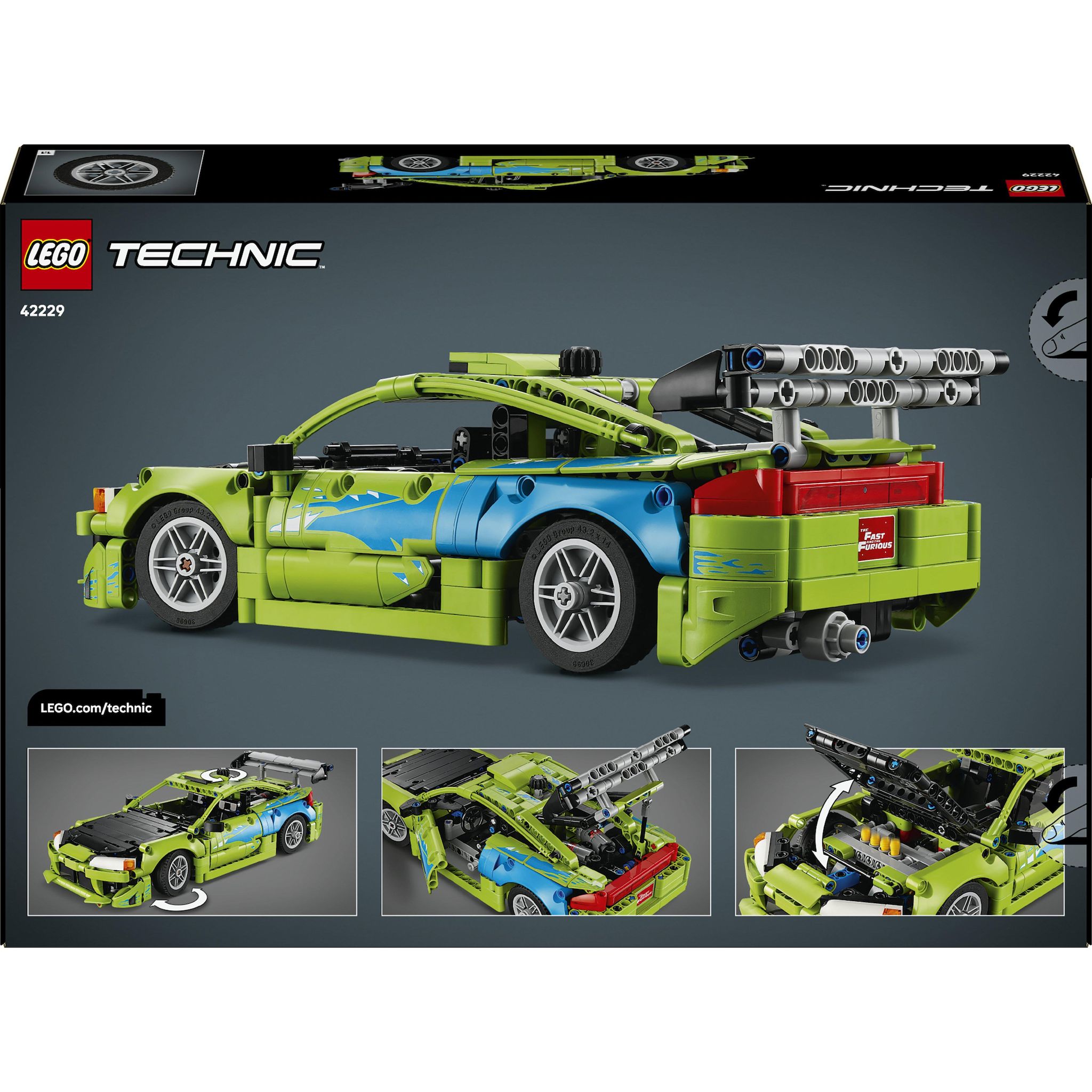 Voir la diapositive 7 : LEGO Technic 42229 - Voiture Mitsubishi Eclipse The Fats and The Furious