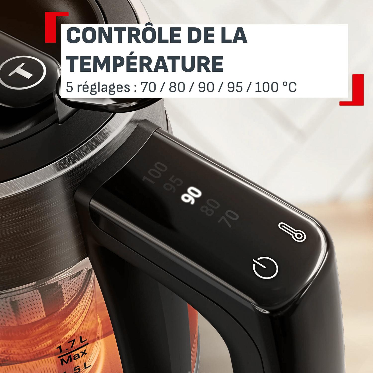 Voir la diapositive 2 : TEFAL Bouilloire BJ760DEO - Inox Brossé