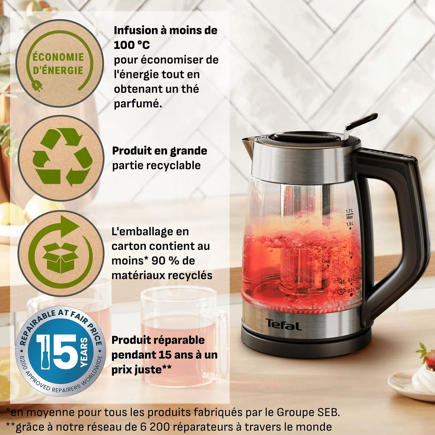 Voir la diapositive 3 : TEFAL Bouilloire BJ760DEO - Inox Brossé