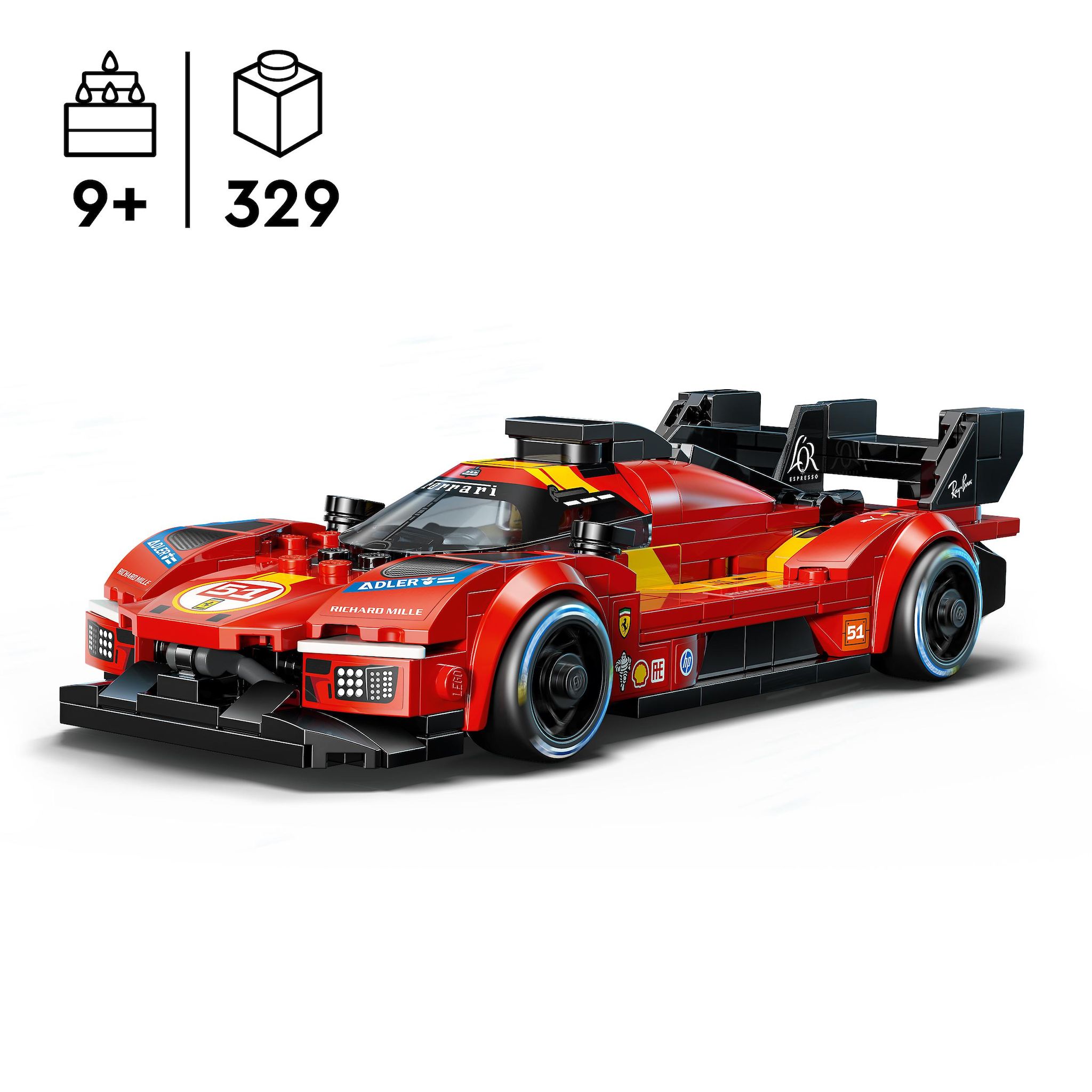 Voir la diapositive 2 : LEGO Speed Champions 77261 - Ferrari 499P