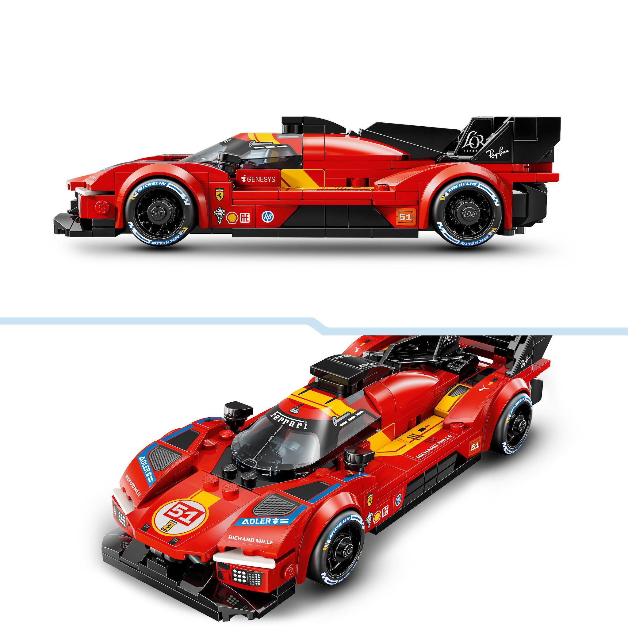 Voir la diapositive 3 : LEGO Speed Champions 77261 - Ferrari 499P