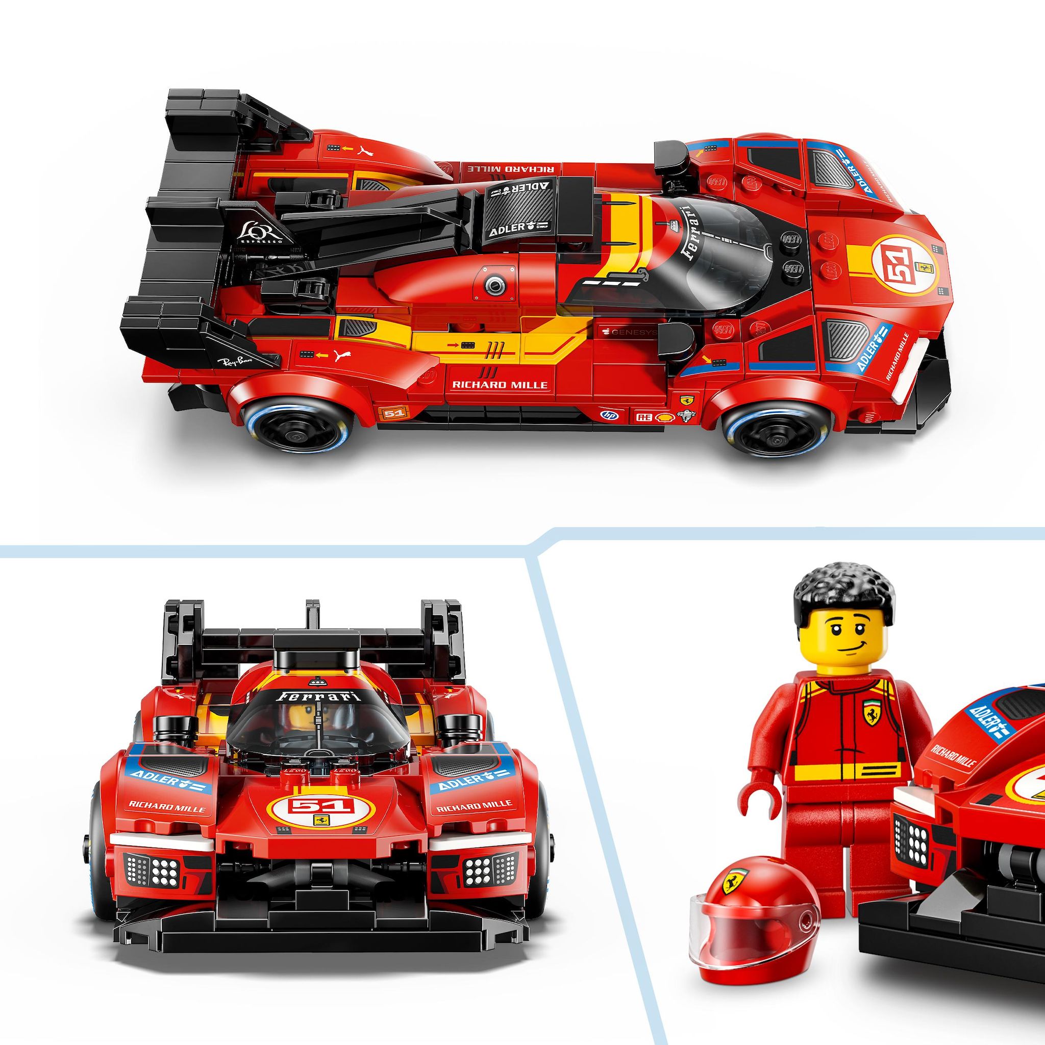 Voir la diapositive 4 : LEGO Speed Champions 77261 - Ferrari 499P