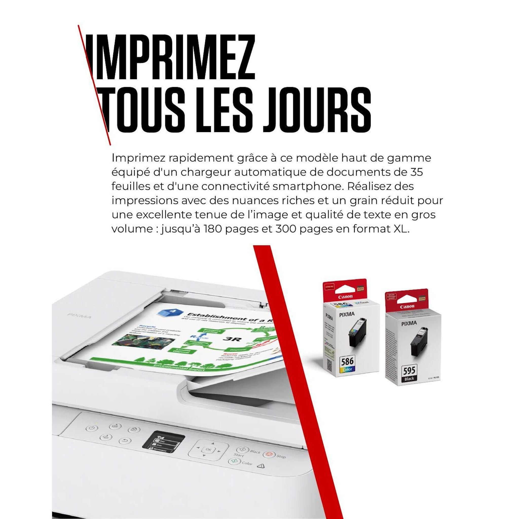 Voir la diapositive 5 : CANON Imprimante TS7550I - Blanc