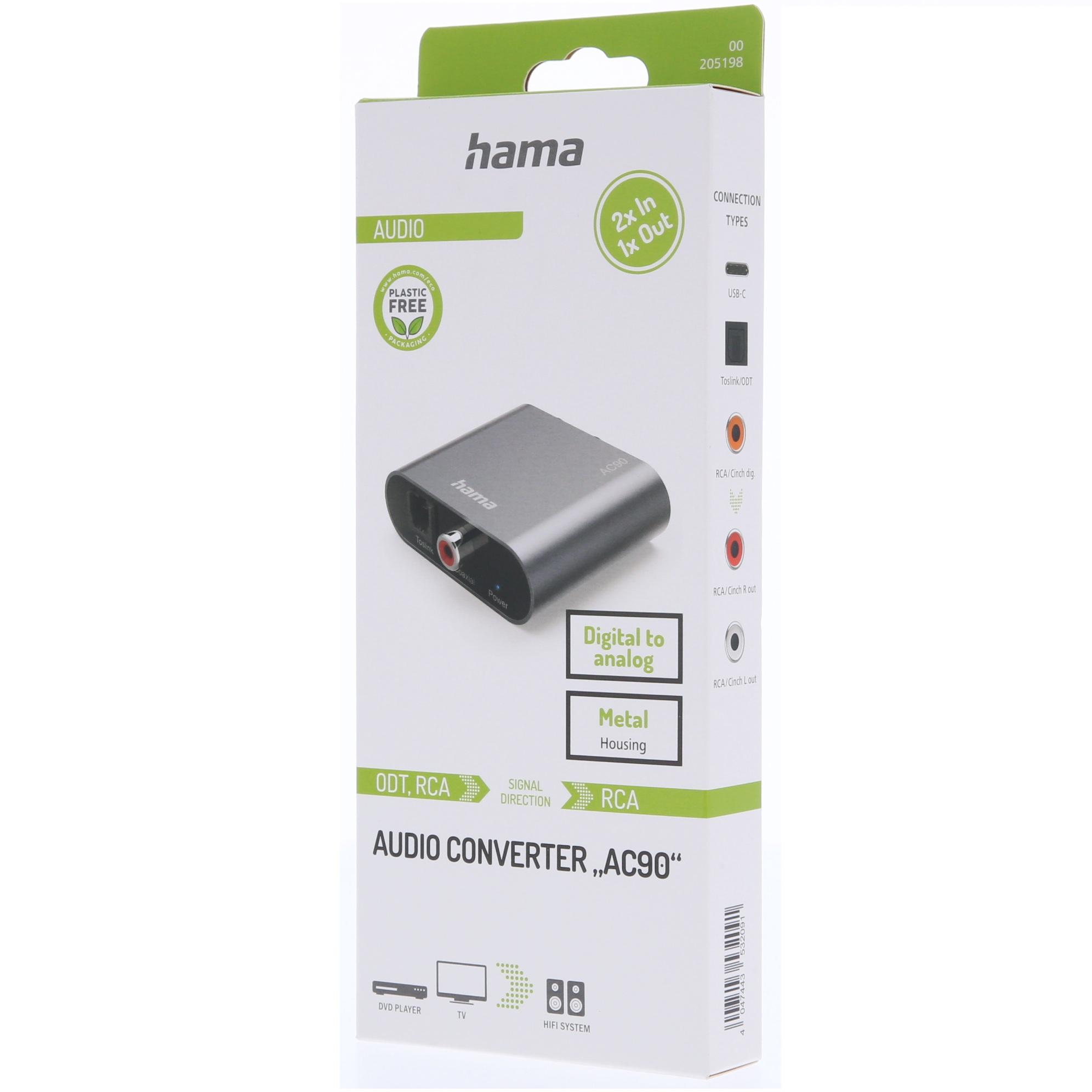 Voir la diapositive 7 : HAMA Hub convertisseur audio AC90 numérique vers analogique