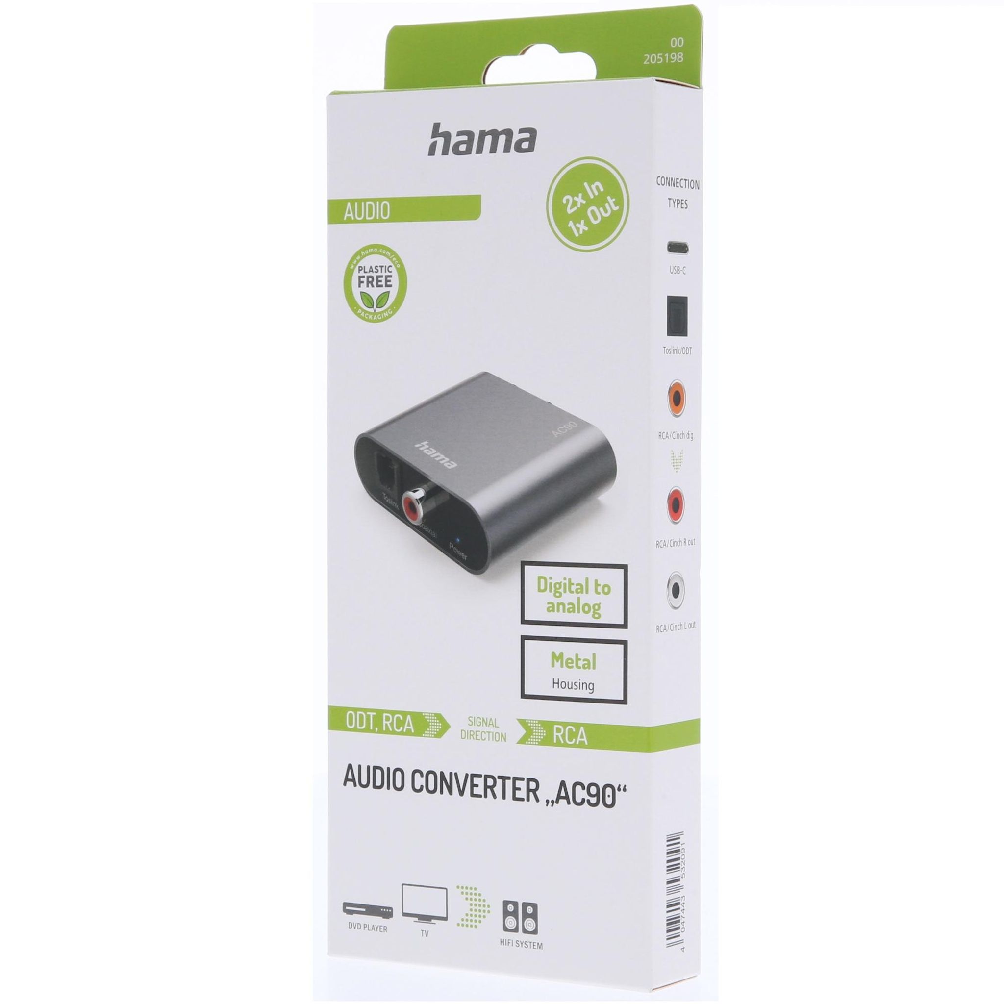 Voir la diapositive 7 : HAMA Hub convertisseur audio AC90 numérique vers analogique