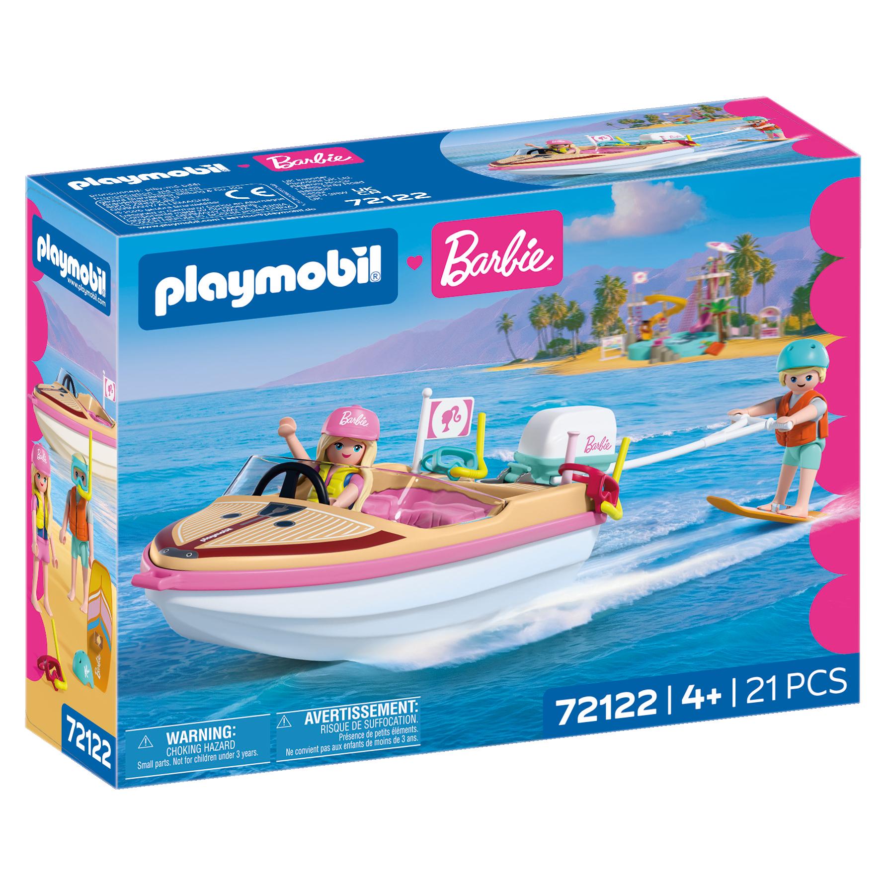 PLAYMOBIL 72122 Barbie - Bateau + wakeboard