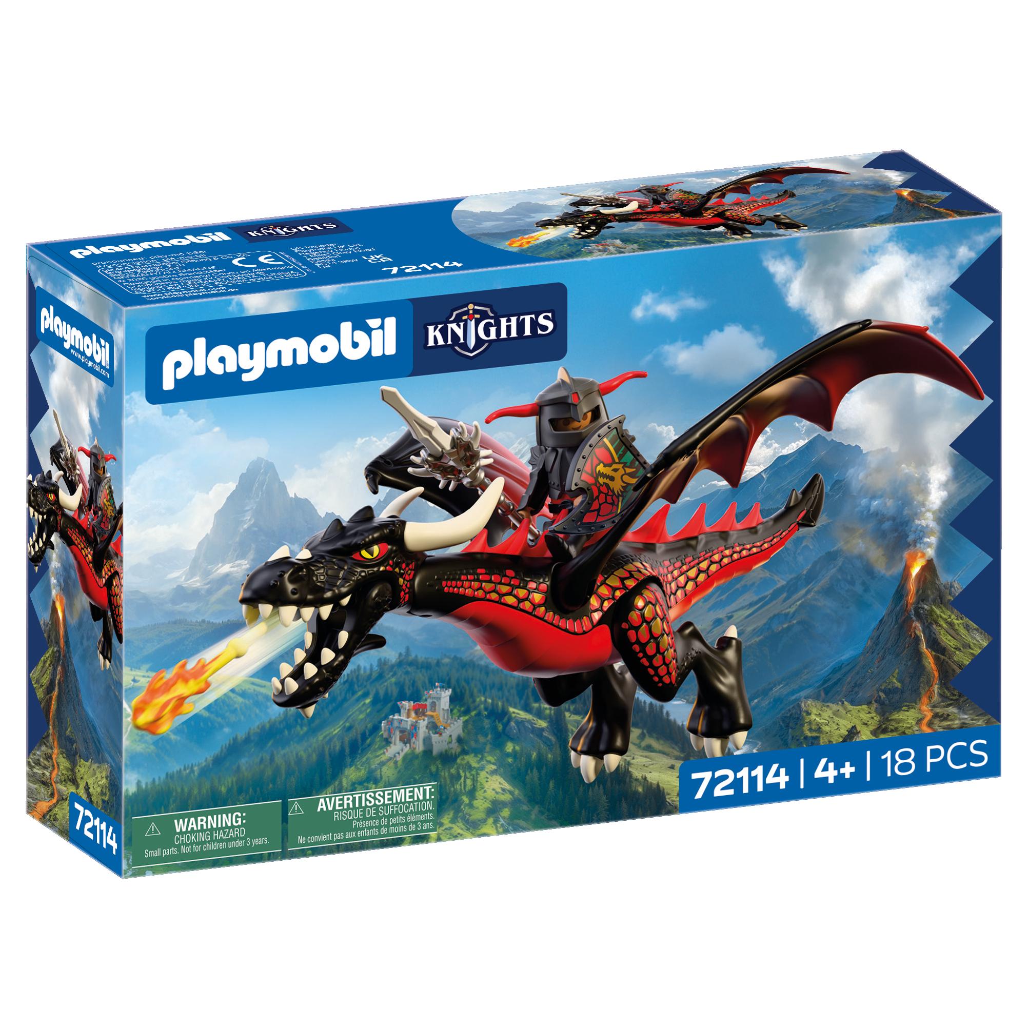 PLAYMOBIL 72114 Knights - Dragon noir + Chevalier