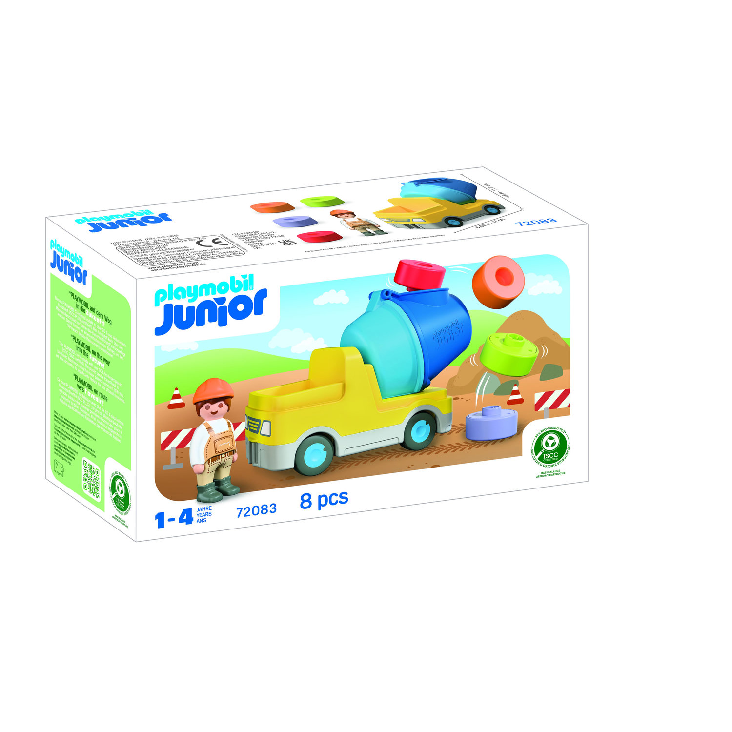 Playmobil Junior 72083 Camion malaxeur - vue 7
